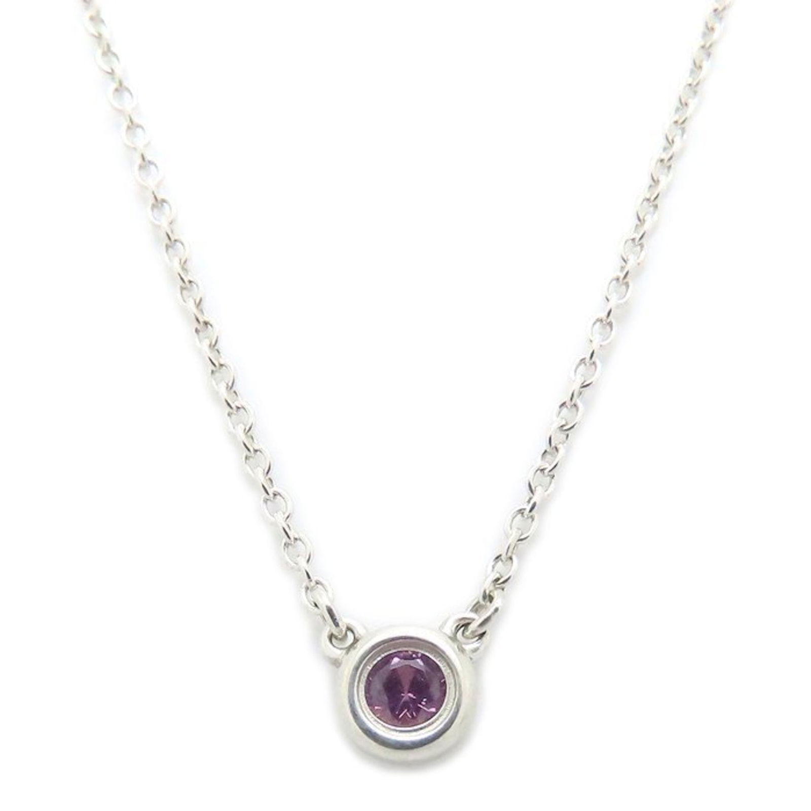 294803 - TIFFANY & Co. Tiffany By the Yard Necklace - Pink Sapphire - Elsa Peretti - Silver 925 -: 294803 - TIFFANY & Co. Tiffany By the Yard Necklace - Pink Sapphire - Elsa Peretti - Silver 925 - Women's This listing features 294803 - TIFFANY & Co. Tiffany By the Yard Necklace - Pink Sapphire - El