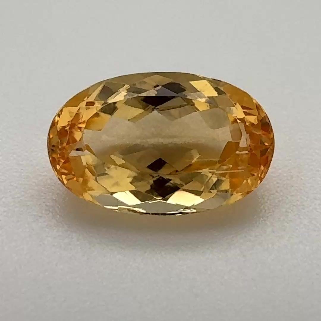Loose Topaz Gemstone - Oval 2.6ct Orange EC (1 of 1)