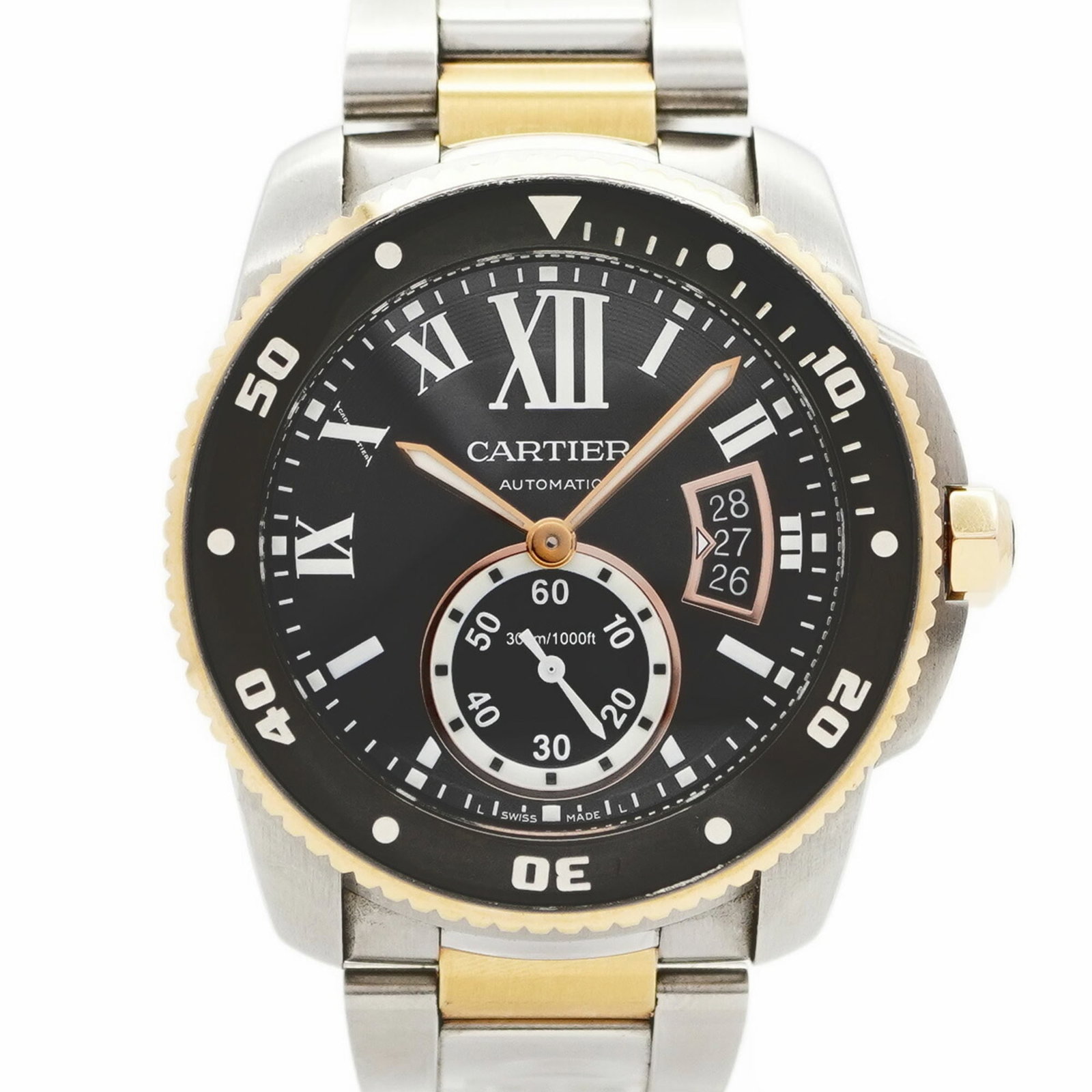 Wristwatch Cartier: Wristwatch Cartier This listing features Wristwatch Cartier. Item specifics are provided below. Item Specifics: Brand: Cartier Type: Wristwatch Gender: Men Material (Case): Pink Gold, Stainless Steel