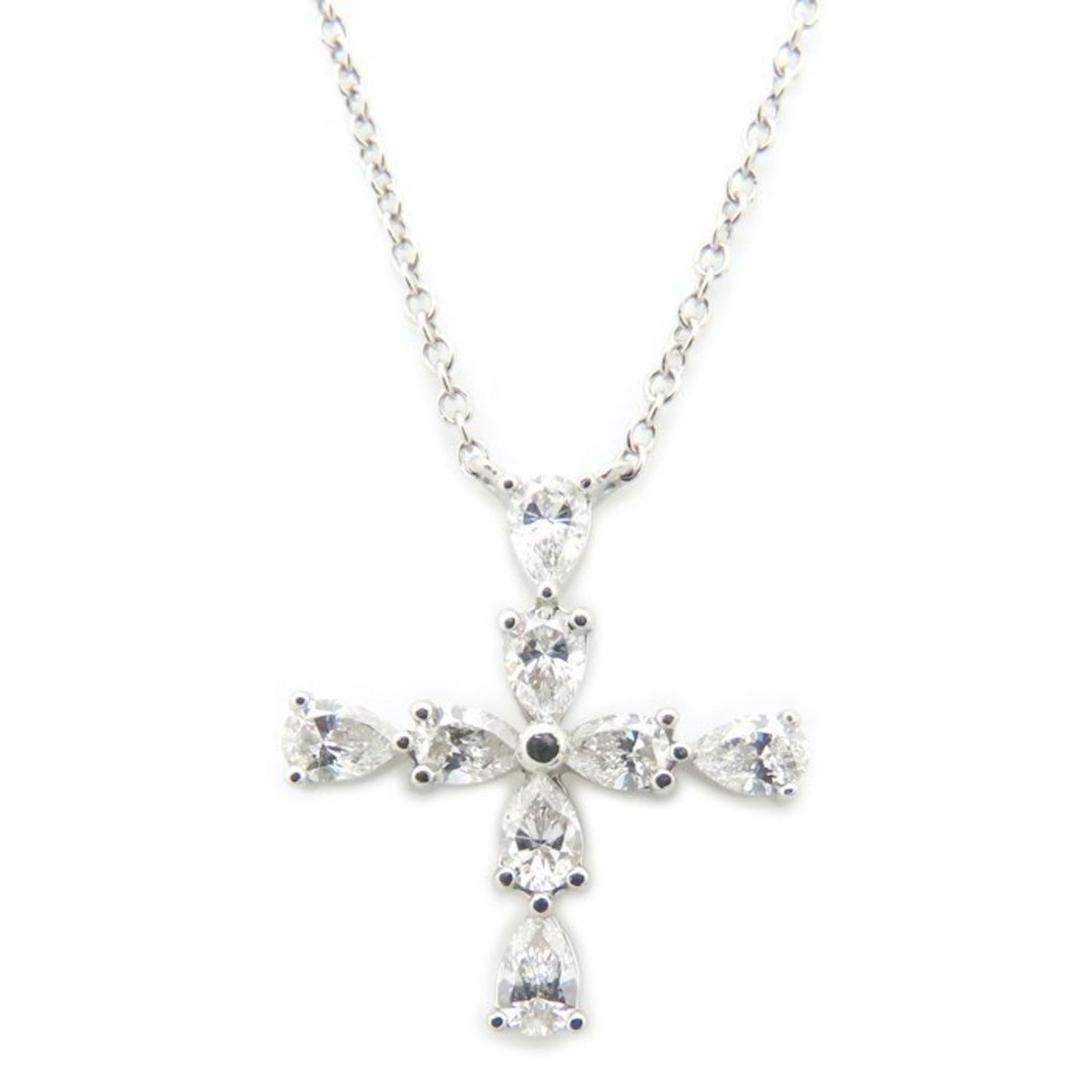 PEDPREMCPM 294798 - HARRY WINSTON Harry Winston Pear-Shaped Mini Cross Necklace with Diamonds in: PEDPREMCPM 294798 - HARRY WINSTON Harry Winston Pear-Shaped Mini Cross Necklace with Diamonds in Pt950 Platinum for Women This listing features PEDPREMCPM 294798 - HARRY WINSTON Harry Winston Pear-Sha