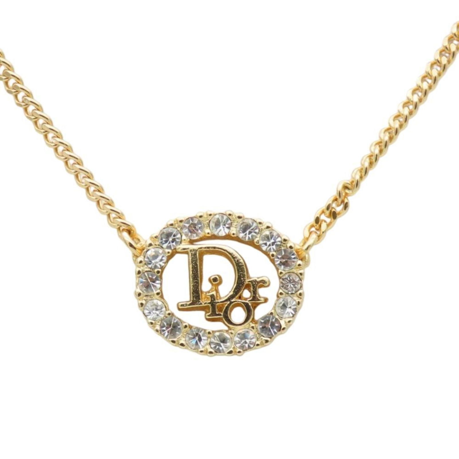 Women's. Christian Dior CD logo metal necklace with rhinestones and gold-plated GP.: Women's. Christian Dior CD logo metal necklace with rhinestones and gold-plated GP. This listing features Women's. Christian Dior CD logo metal necklace with rhinestones and gold-plated GP.. Item spec