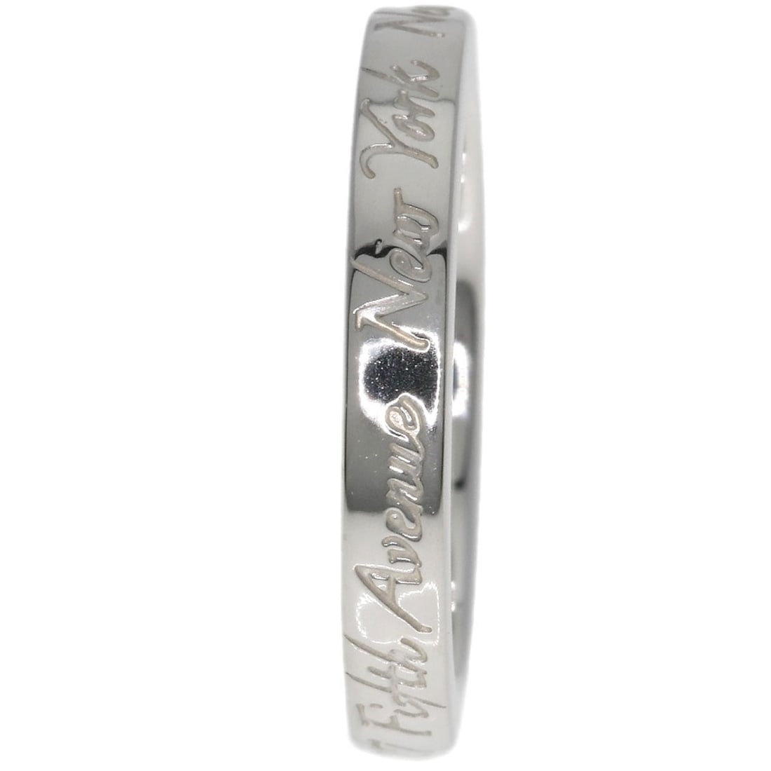 Silver TIFFANY&Co. Notes narrow Ring - 5