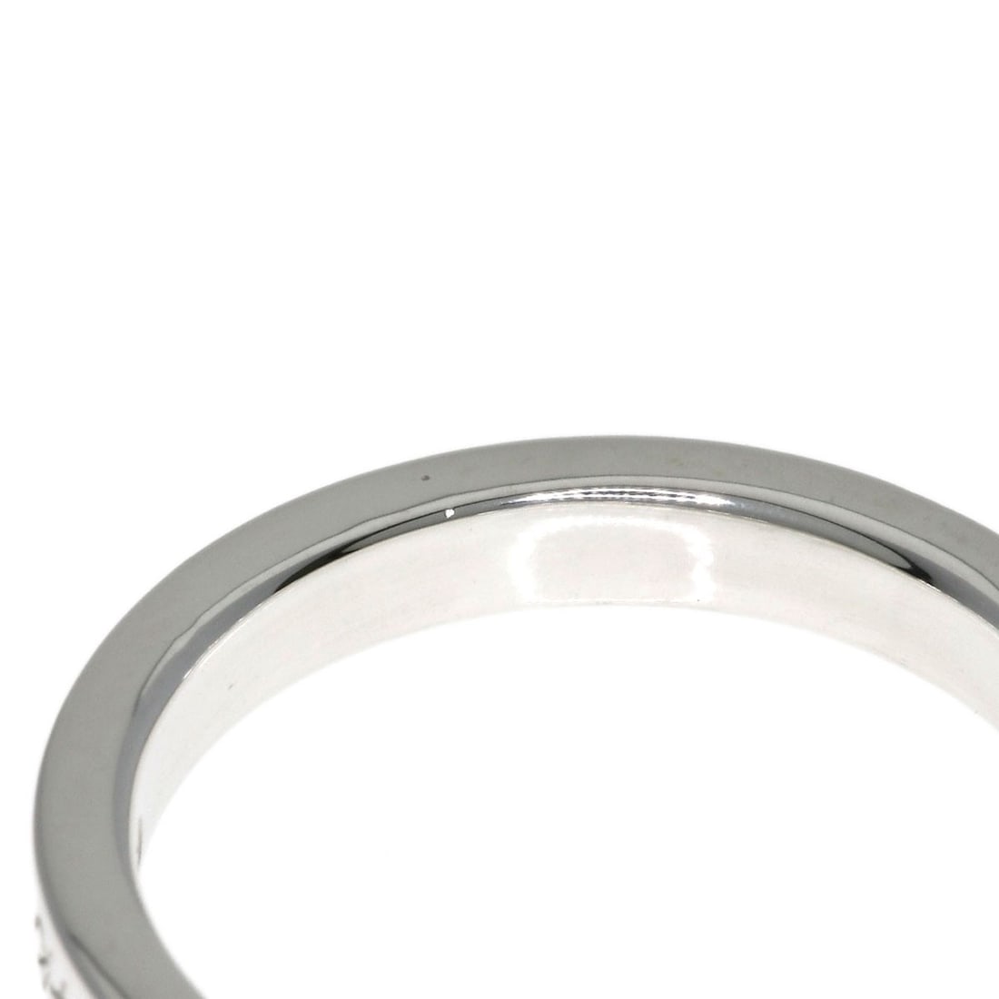 Silver TIFFANY&Co. Notes narrow Ring - 8