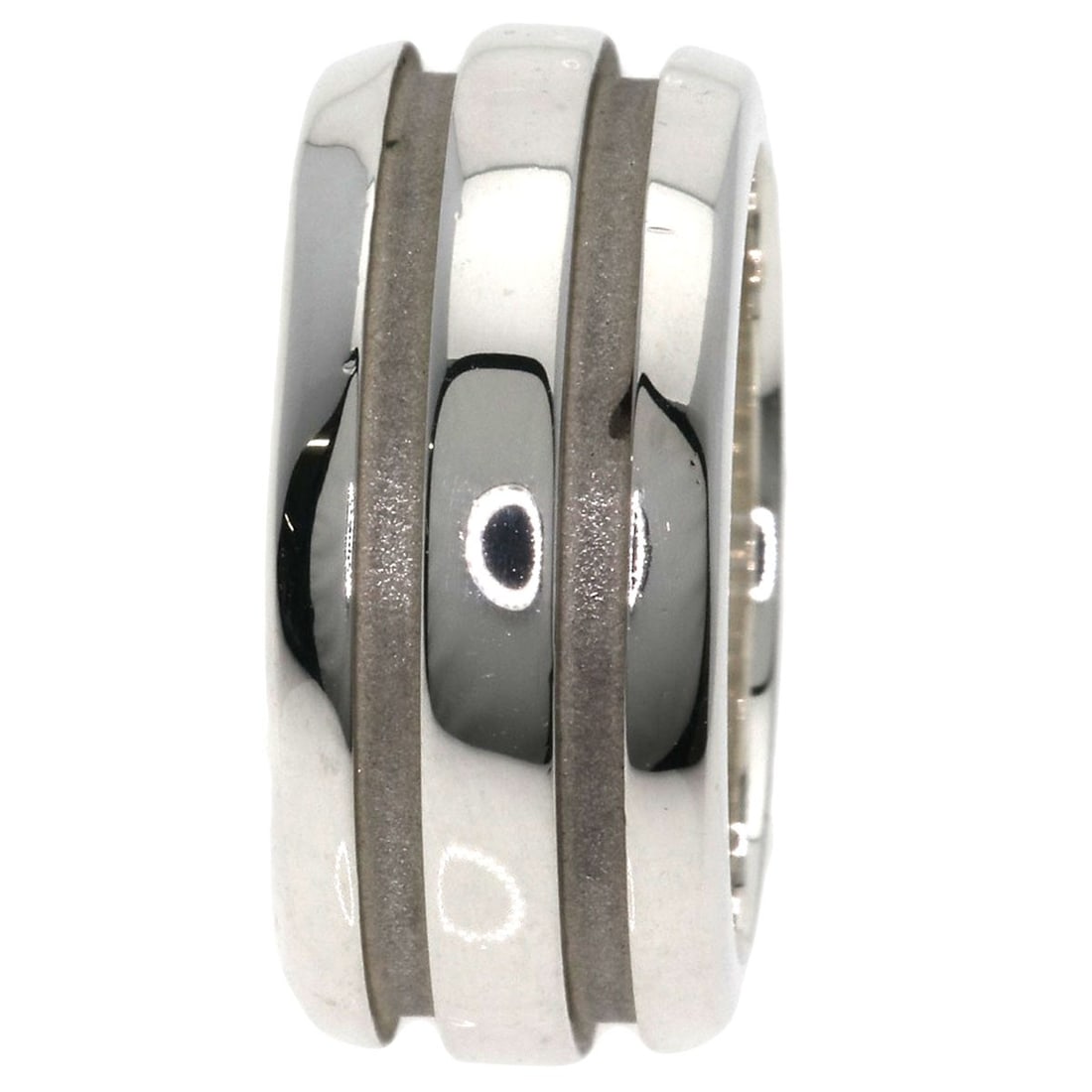 Silver TIFFANY&Co. Grooved Ring - 3