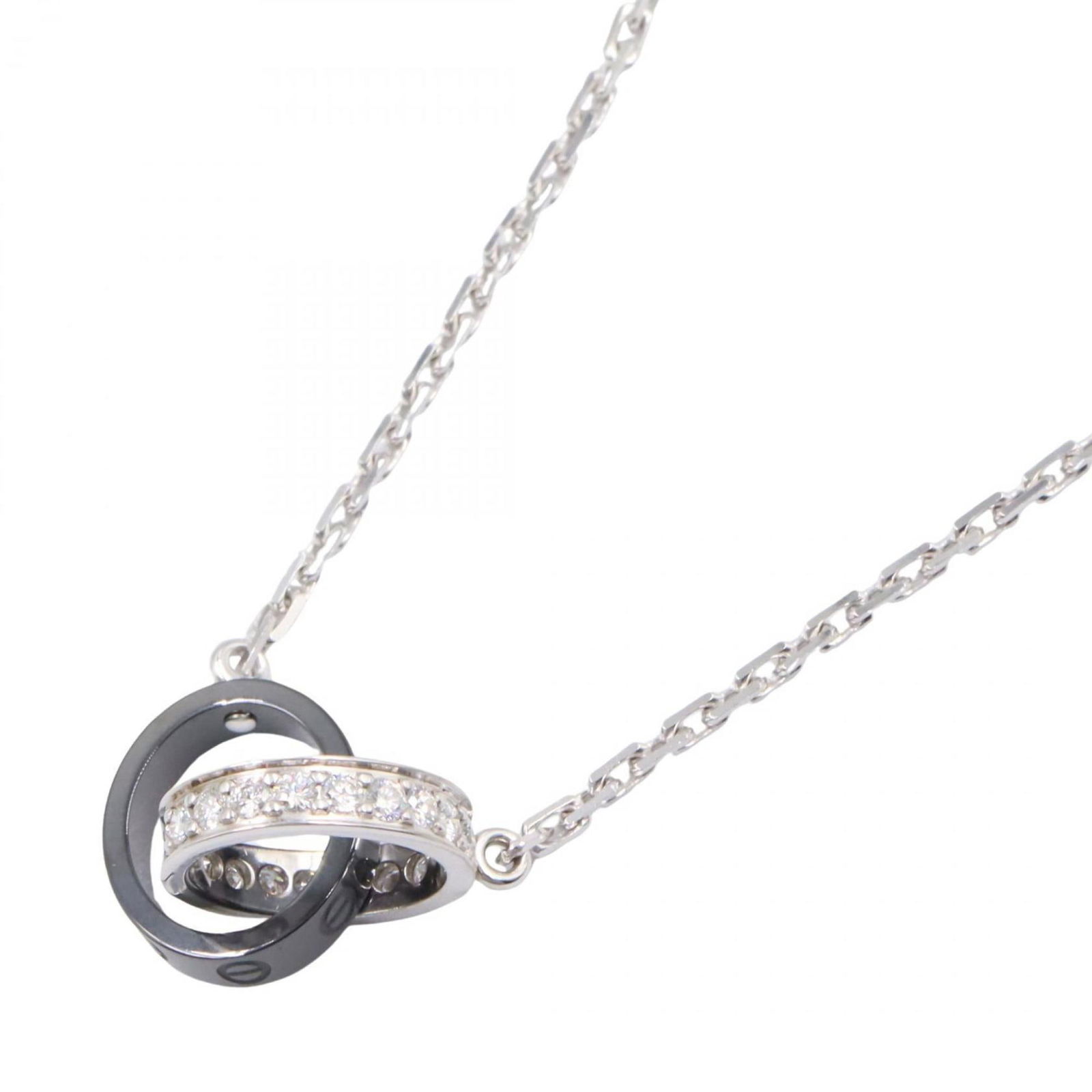 and Clear. - Cartier Baby Love Ceramic Diamond Necklace in 18K White Gold. Available Silver - Black: and Clear. - Cartier Baby Love Ceramic Diamond Necklace in 18K White Gold. Available Silver - Black This listing features and Clear. - Cartier Baby Love Ceramic Diamond Necklace in 18K White Gold. Ava