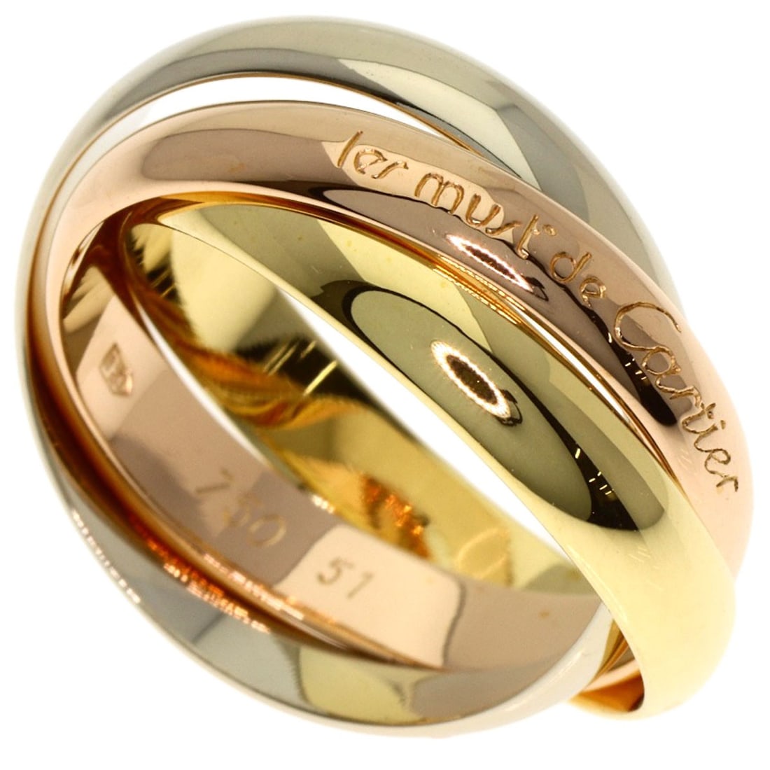 Gold CARTIER Trinity #51 Ring K18 Yellow Gold 18K Pink: Gold CARTIER Trinity #51 Ring K18 Yellow Gold 18K Pink This listing features Gold CARTIER Trinity #51 Ring K18 Yellow Gold 18K Pink. Item specifics are provided below. Item Specifics: Brand: CARTIER S