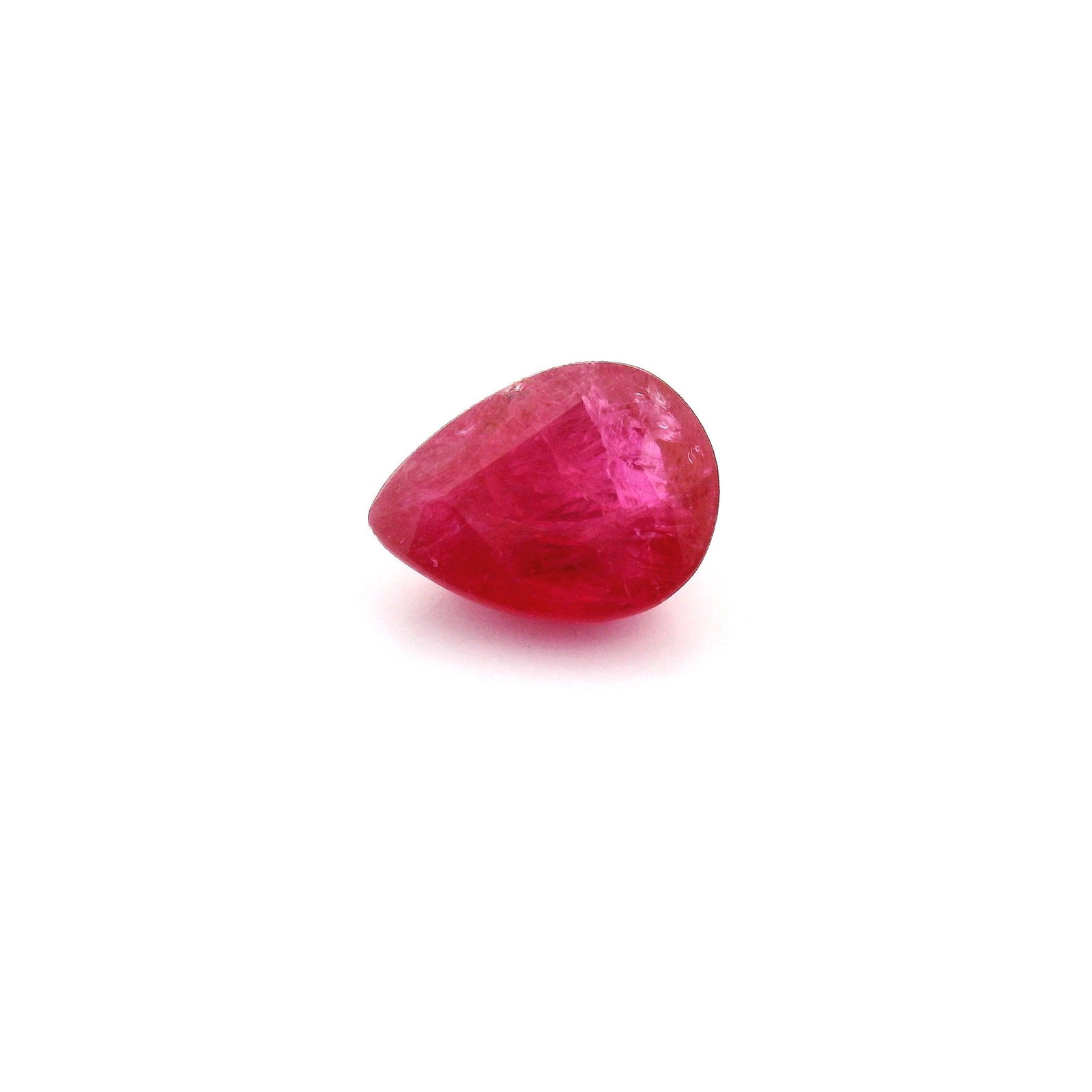 Loose Ruby Gemstone - GSI Pear 1.55ct Red MI: Loose Ruby Gemstone - GSI Pear 1.55ct Red MI This listing features Loose Ruby Gemstone - GSI Pear 1.55ct Red MI. Item specifics are provided below. Item Specifics: Type: Ruby Carat: 1.55 Cut: Faceted