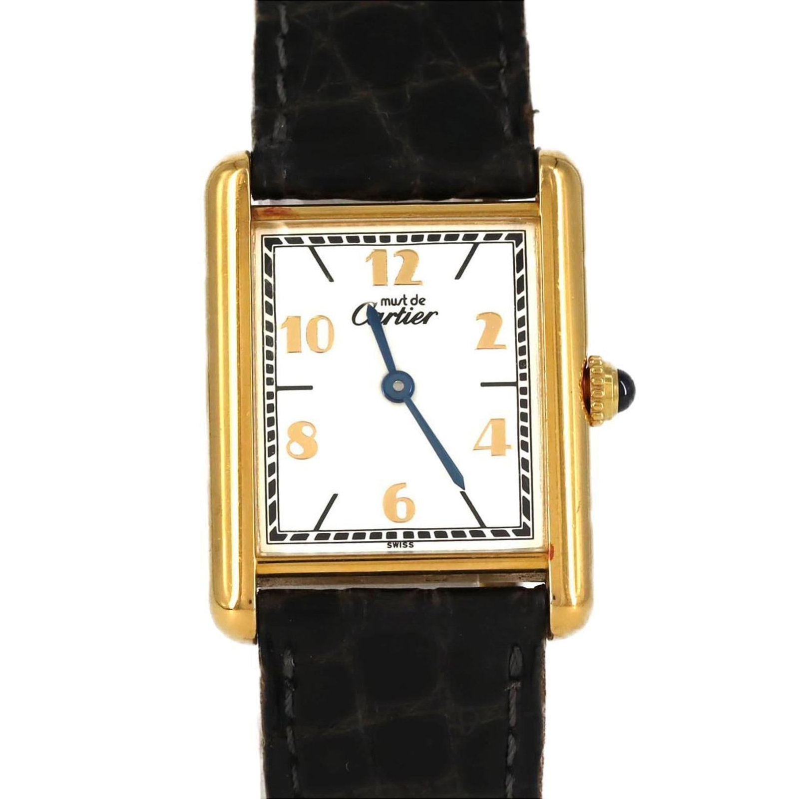 Wristwatch Cartier: Wristwatch Cartier This listing features Wristwatch Cartier. Item specifics are provided below. Item Specifics: Brand: Cartier Type: Wristwatch Gender: Men,Women Material (Case): Gold Plated Color (Di