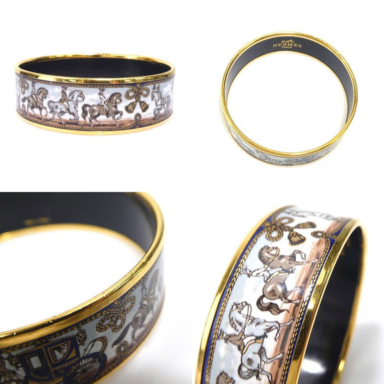 Metal Hermes Bangle - 4