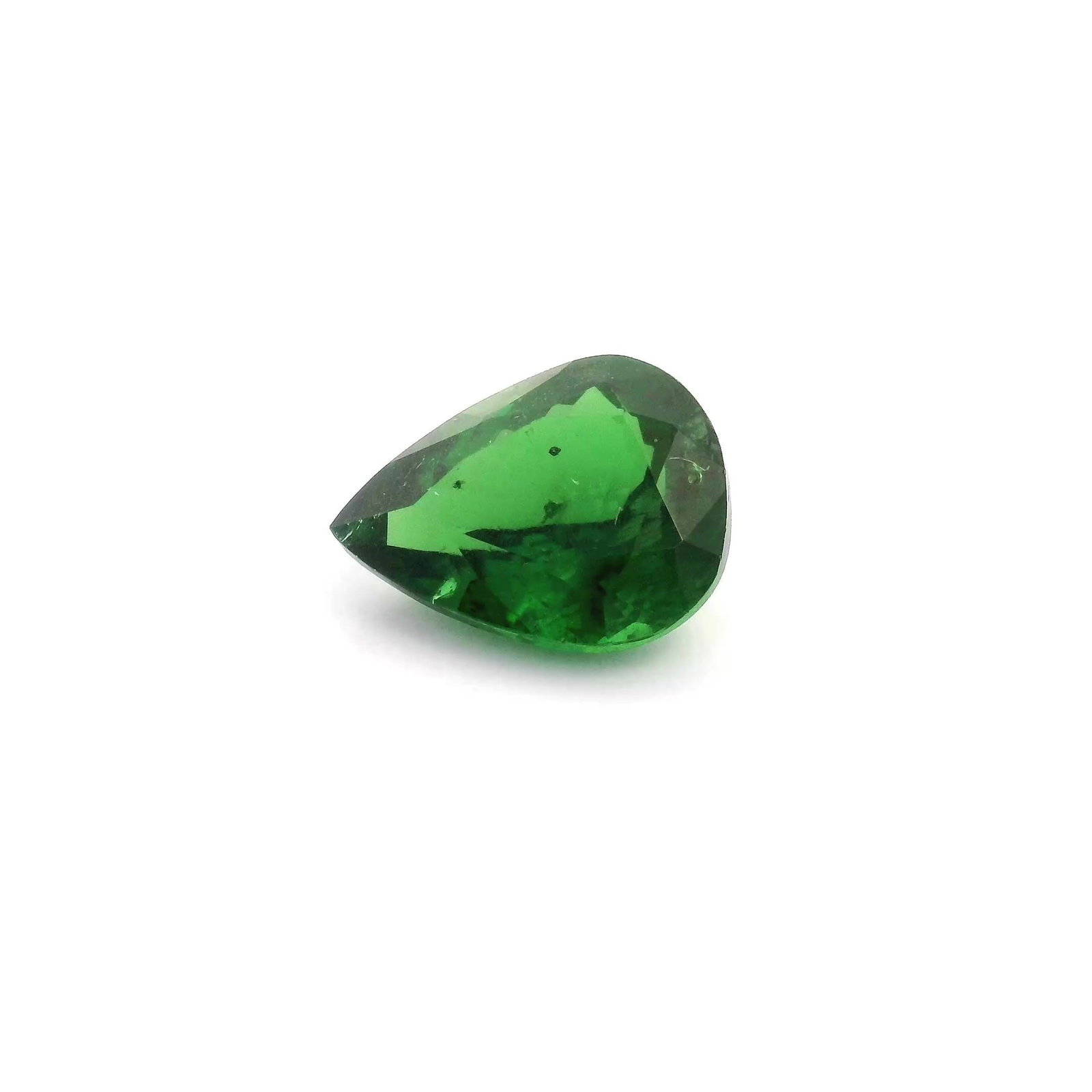 Loose Garnet Gemstone - Pear 1.88ct Green SI: Loose Garnet Gemstone - Pear 1.88ct Green SI This listing features Loose Garnet Gemstone - Pear 1.88ct Green SI. Item specifics are provided below. Item Specifics: Type: Garnet Carat: 1.88 Cut: Facete