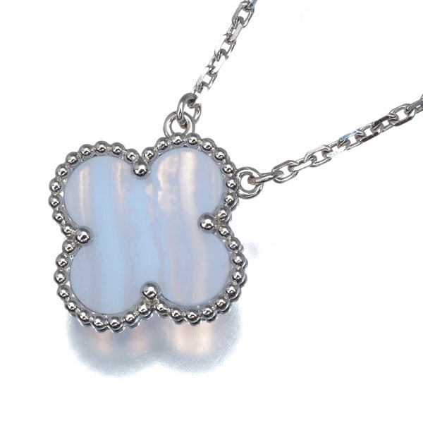 Wg Van Cleef & Arpels Necklace Chalcedony Vintage Alhambra 18K: Wg Van Cleef & Arpels Necklace Chalcedony Vintage Alhambra 18K This listing features Wg Van Cleef & Arpels Necklace Chalcedony Vintage Alhambra 18K. Item specifics are provided below. Item Specifics: