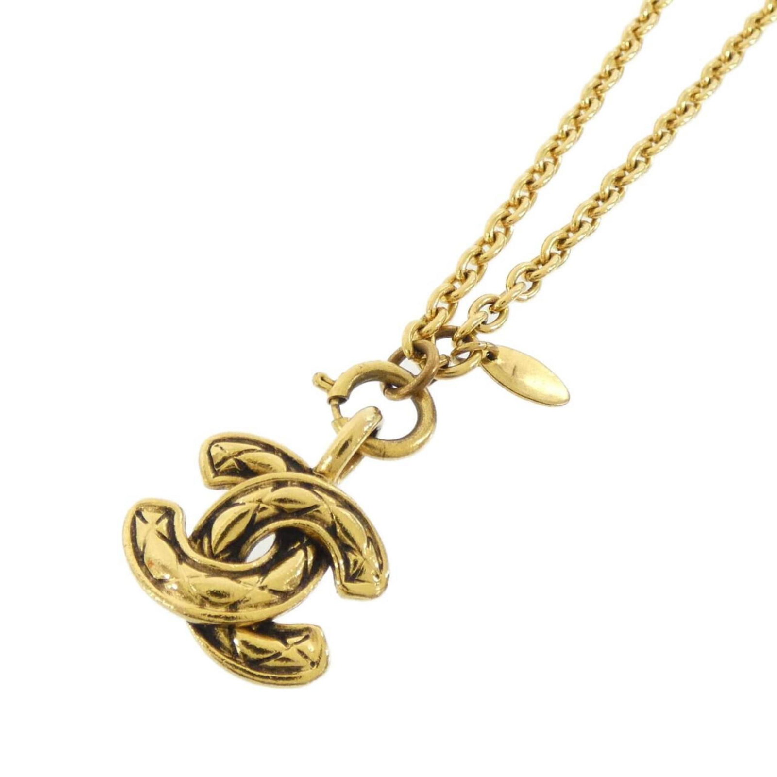 necklace Chanel: necklace Chanel This listing features necklace Chanel. Item specifics are provided below. Item Specifics: Brand: Chanel Necklace Type: Necklace Gender: Women Color: Gold Neck Circumference: 52.5 cm /