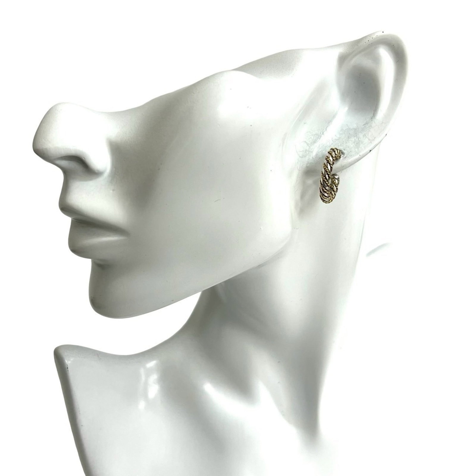 Silver 925 - Tiffany Clip Earrings Gold (18K) (1 of 4)