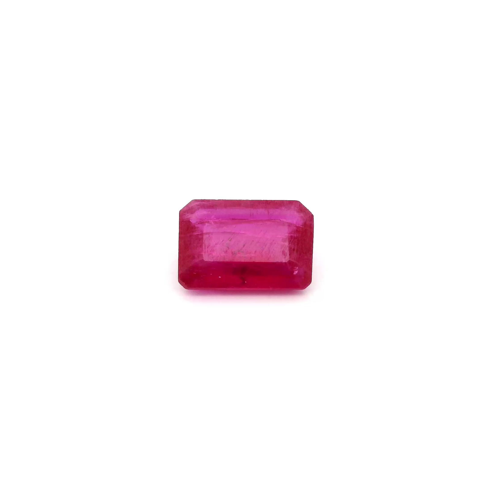 Loose Ruby Gemstone - GSI Octagonal 1.05ct Red MI: Loose Ruby Gemstone - GSI Octagonal 1.05ct Red MI This listing features Loose Ruby Gemstone - GSI Octagonal 1.05ct Red MI. Item specifics are provided below. Item Specifics: Type: Ruby Carat: 1.05 Cut