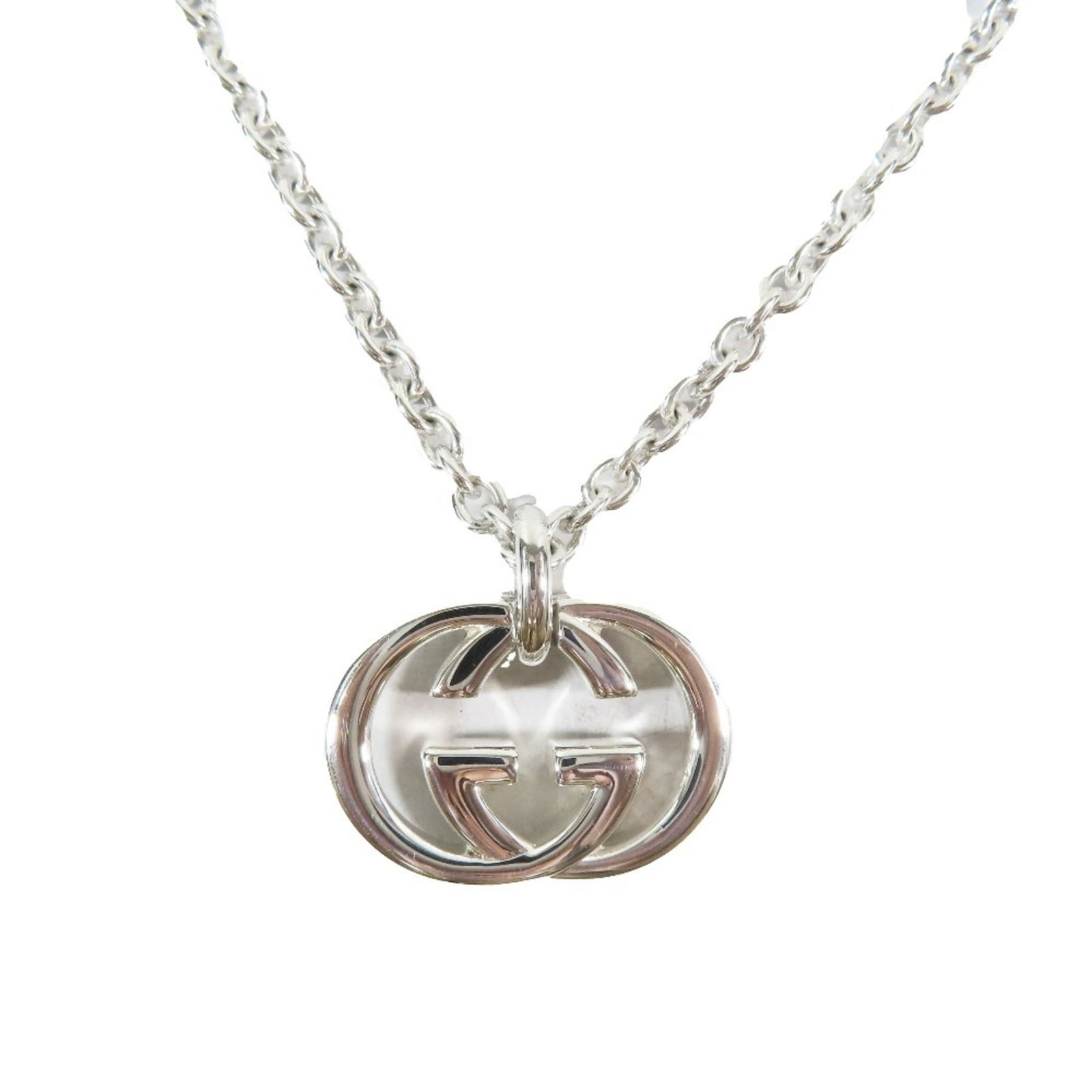 Women GUCCI Interlocking G Chain Necklace Pendant in AG925 Silver for Men and: Women GUCCI Interlocking G Chain Necklace Pendant in AG925 Silver for Men and This listing features Women GUCCI Interlocking G Chain Necklace Pendant in AG925 Silver for Men and. Item specifics are pr