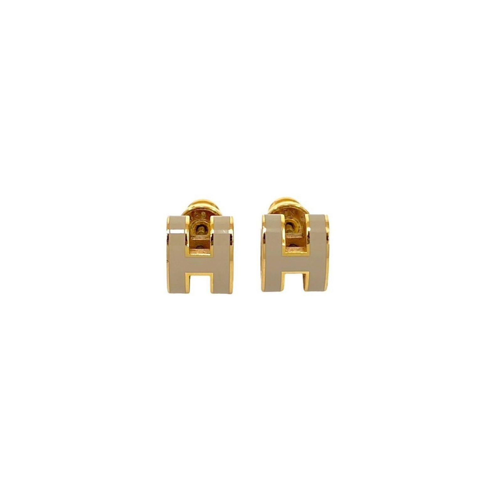 Plating Hermes Stud Earrings Gold - 4