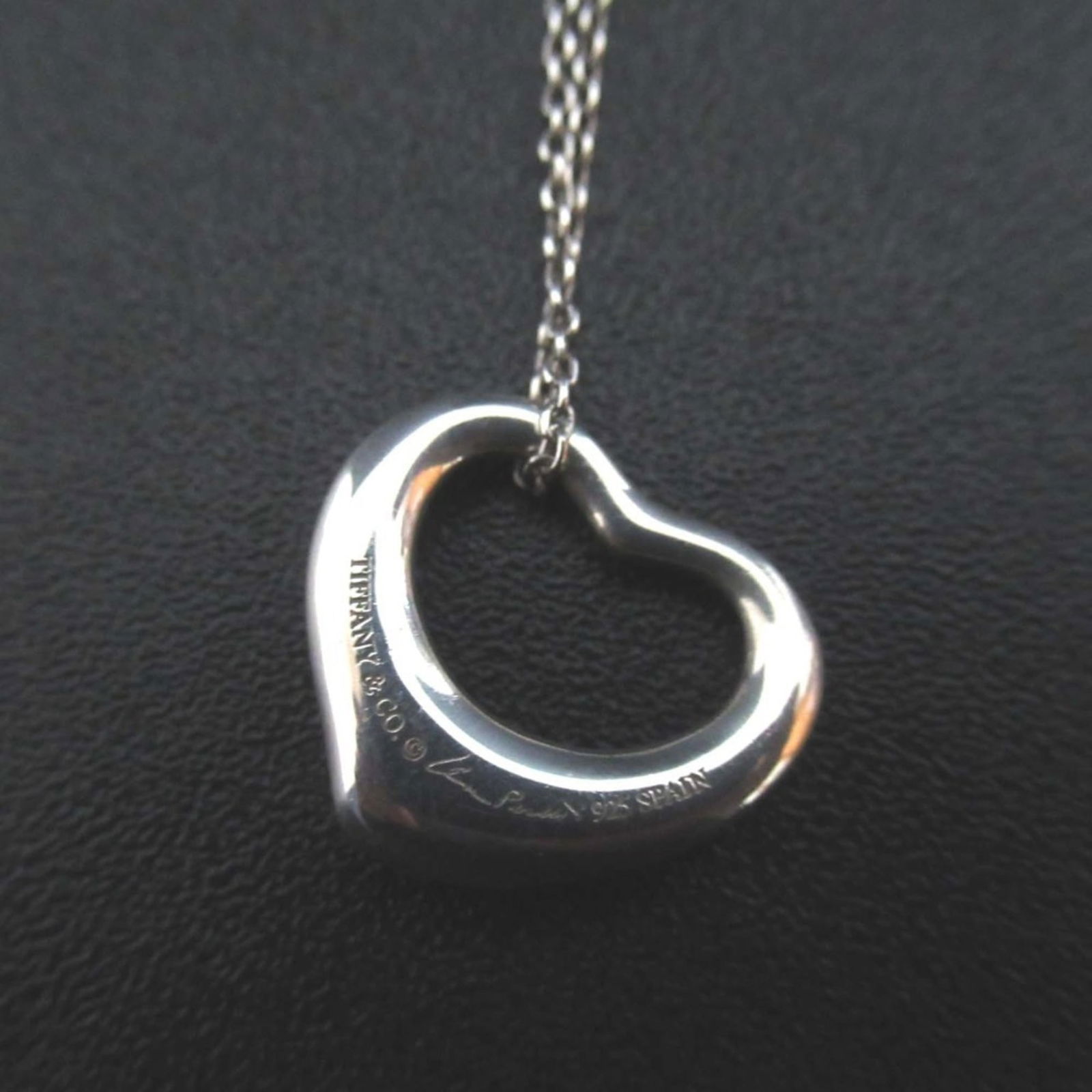 Women Tiffany & Co. Elsa Peretti Open Heart Necklace Pendant in 925 SV Silver for: Women Tiffany & Co. Elsa Peretti Open Heart Necklace Pendant in 925 SV Silver for This listing features Women Tiffany & Co. Elsa Peretti Open Heart Necklace Pendant in 925 SV Silver for. Item specific