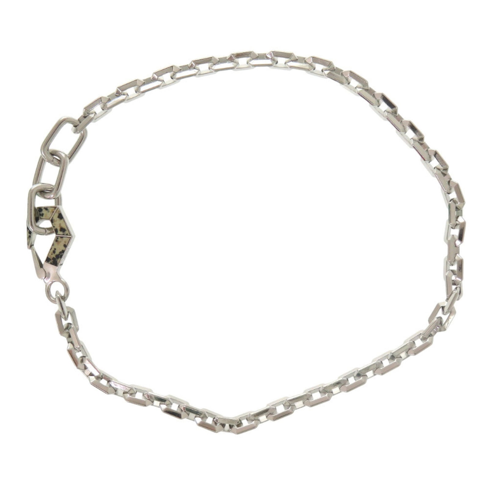 1246 - Excellent condition Bottega Veneta Dalmatian Faceted Necklace 732003 VE3F12654 Sterling: 1246 - Excellent condition Bottega Veneta Dalmatian Faceted Necklace 732003 VE3F12654 Sterling Silver - Cream and Black This listing features 1246 - Excellent condition Bottega Veneta Dalmatian Facete