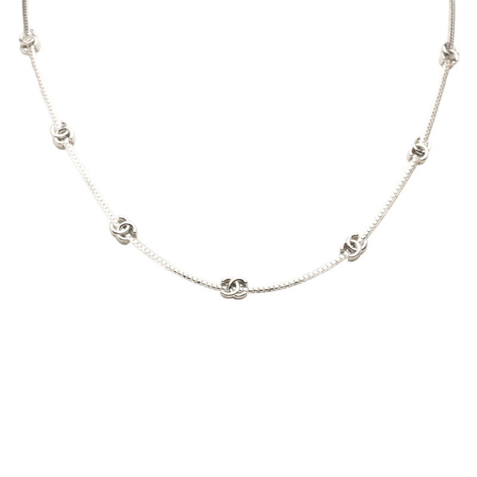 Women Chanel Coco Mark Chain Necklace in Silver Metal for: Women Chanel Coco Mark Chain Necklace in Silver Metal for This listing features Women Chanel Coco Mark Chain Necklace in Silver Metal for. Item specifics are provided below. Item Specifics: Brand: Cha