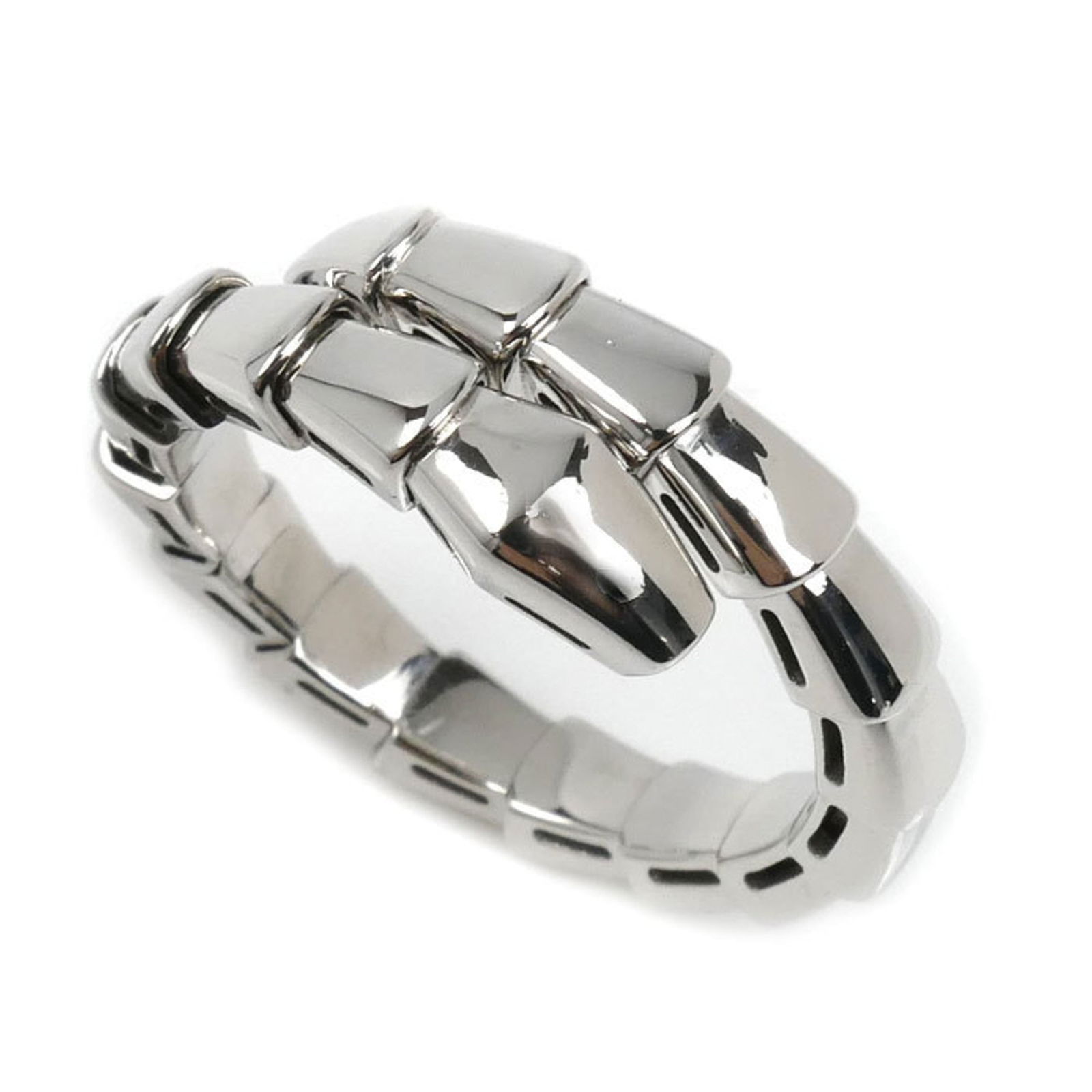 (18K) Bvlgari Band Ring White Gold: (18K) Bvlgari Band Ring White Gold This listing features (18K) Bvlgari Band Ring White Gold. Item specifics are provided below. Item Specifics: Brand: Bvlgari Type: Band Ring Gender: Women Color: