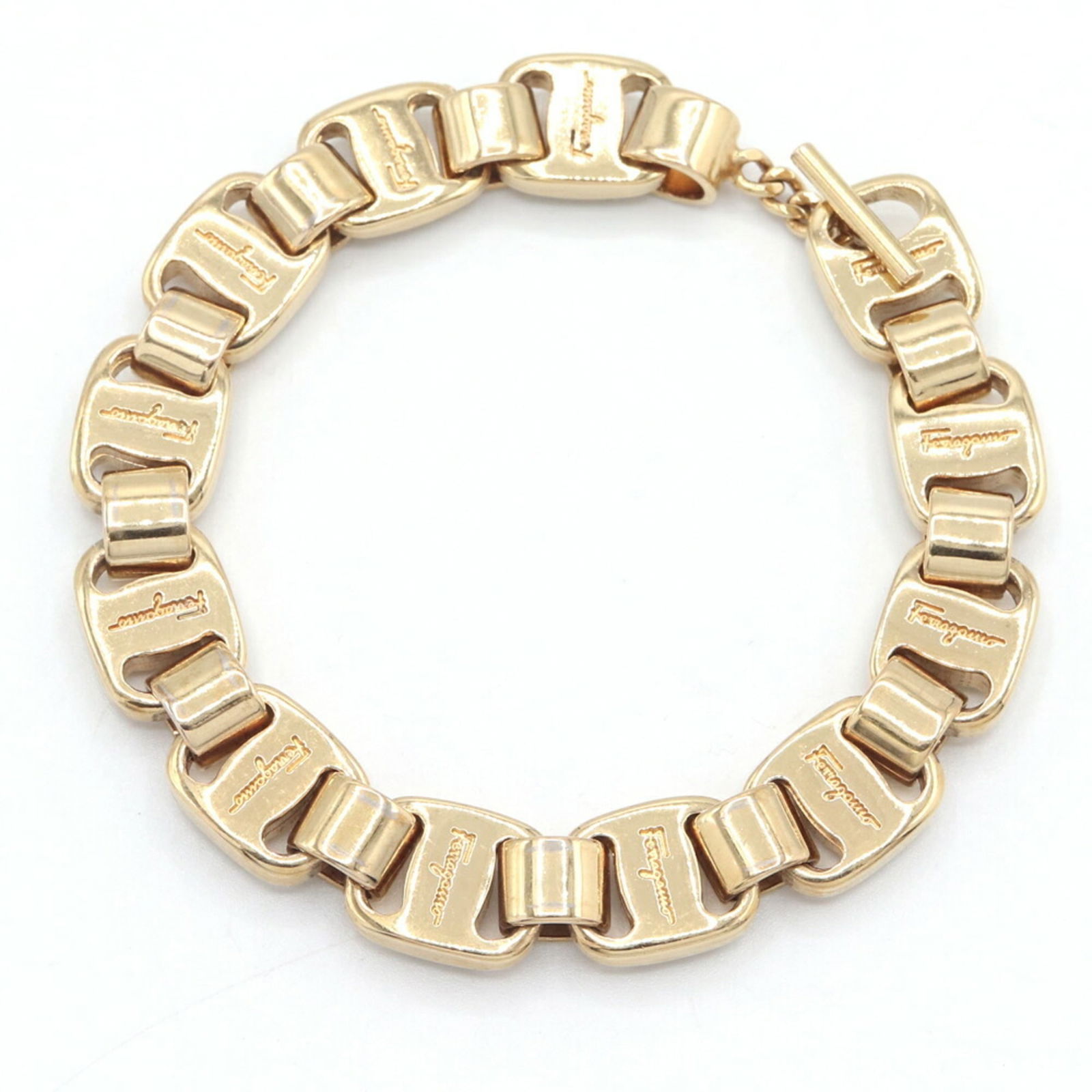 Metal Salvatore Ferragamo Charm Bracelet: Metal Salvatore Ferragamo Charm Bracelet This listing features Metal Salvatore Ferragamo Charm Bracelet. Item specifics are provided below. Item Specifics: Brand: Salvatore Ferragamo Type: Charm Brace