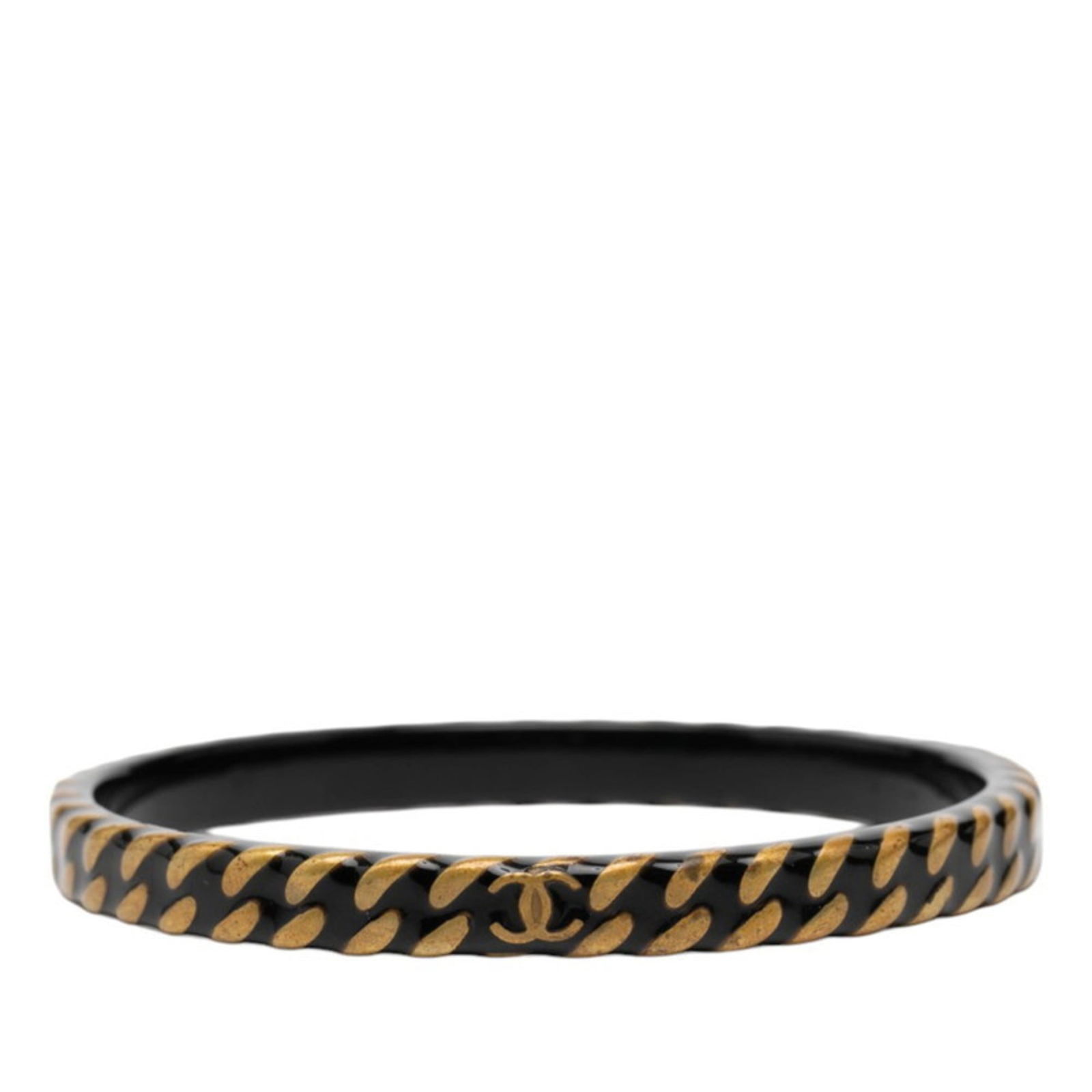 Bangle Chanel: Bangle Chanel This listing features Bangle Chanel. Item specifics are provided below. Item Specifics: Brand: Chanel Type: Bangle Gender: Women Color: Black, Gold Length: 20cm / 7.87'' Condition: Used