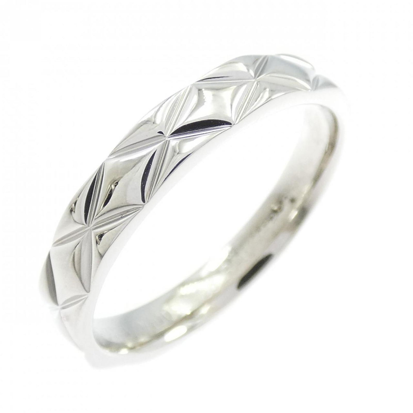 950 Chanel Band Ring Platinum (1 of 4)