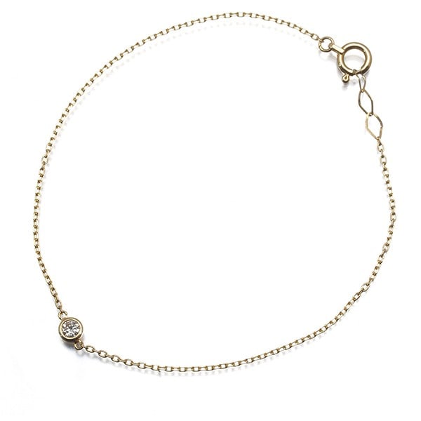 Gold Vendome Bracelet Diamond Solitaire 18K 750 Yellow (1 of 5)