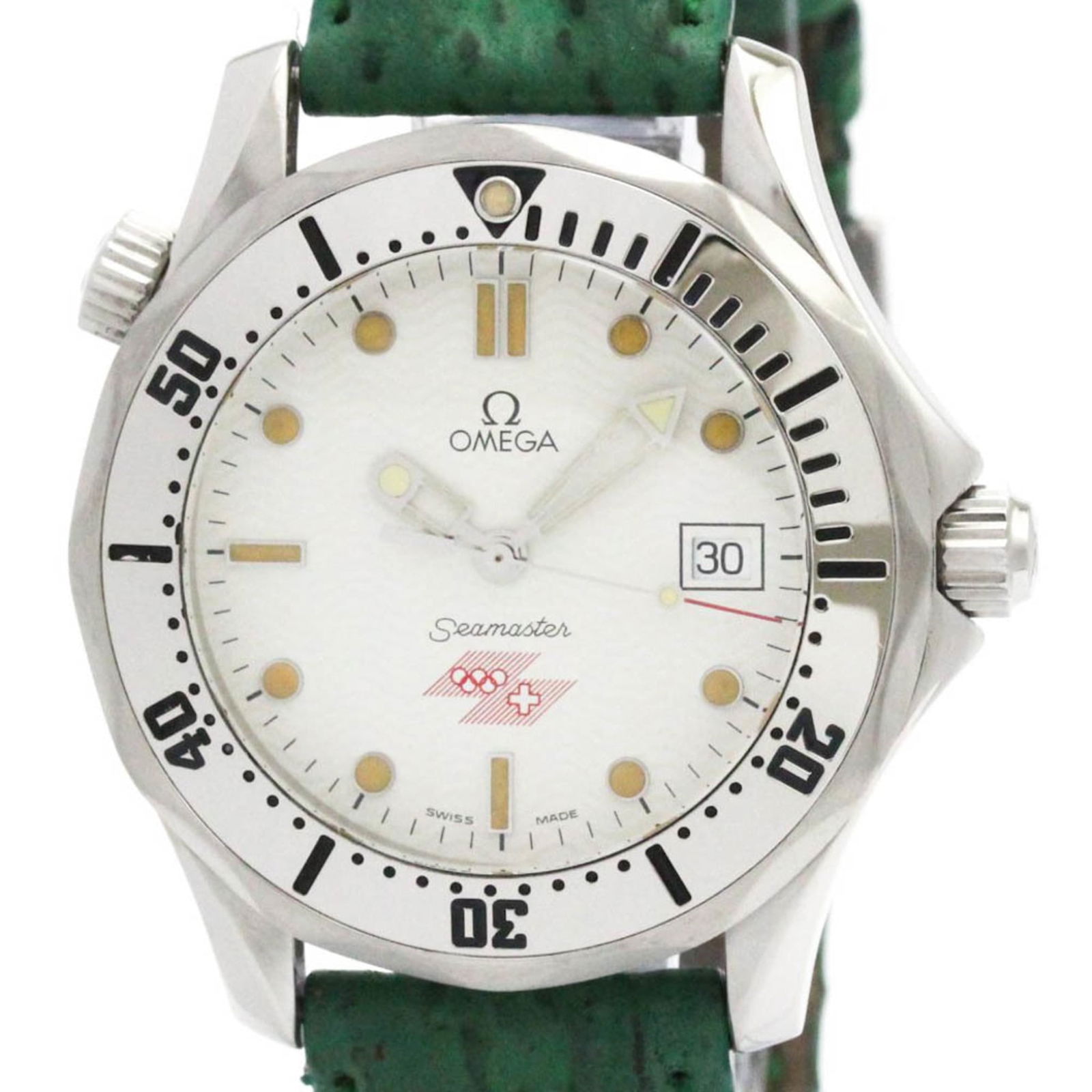 Wristwatch Omega: Wristwatch Omega This listing features Wristwatch Omega. Item specifics are provided below. Item Specifics: Brand: Omega Type: Wristwatch Style: Sport Gender: Men Material (Case): Stainless Steel Mate