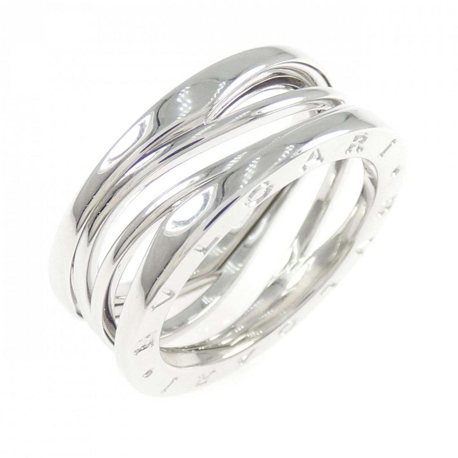(18K) Bvlgari Band Ring White Gold: (18K) Bvlgari Band Ring White Gold This listing features (18K) Bvlgari Band Ring White Gold. Item specifics are provided below. Item Specifics: Brand: Bvlgari Type: Band Ring Gender: Men,Women Materia