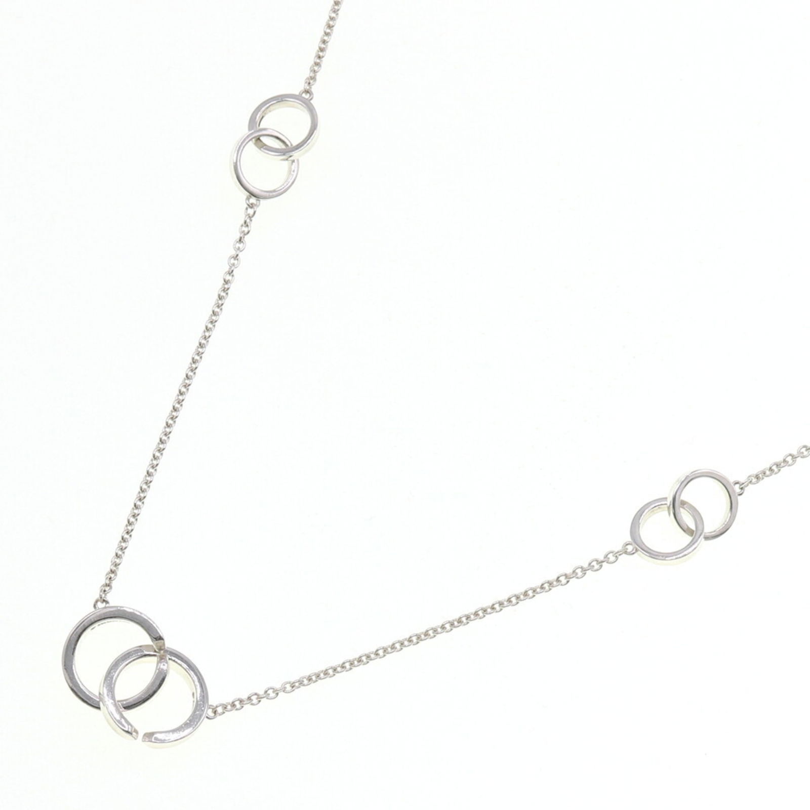 CO Tiffany Necklace 1837 Multi-Circle SV Sterling Silver 925 Pendant Women's TIFFANY & (1 of 8)