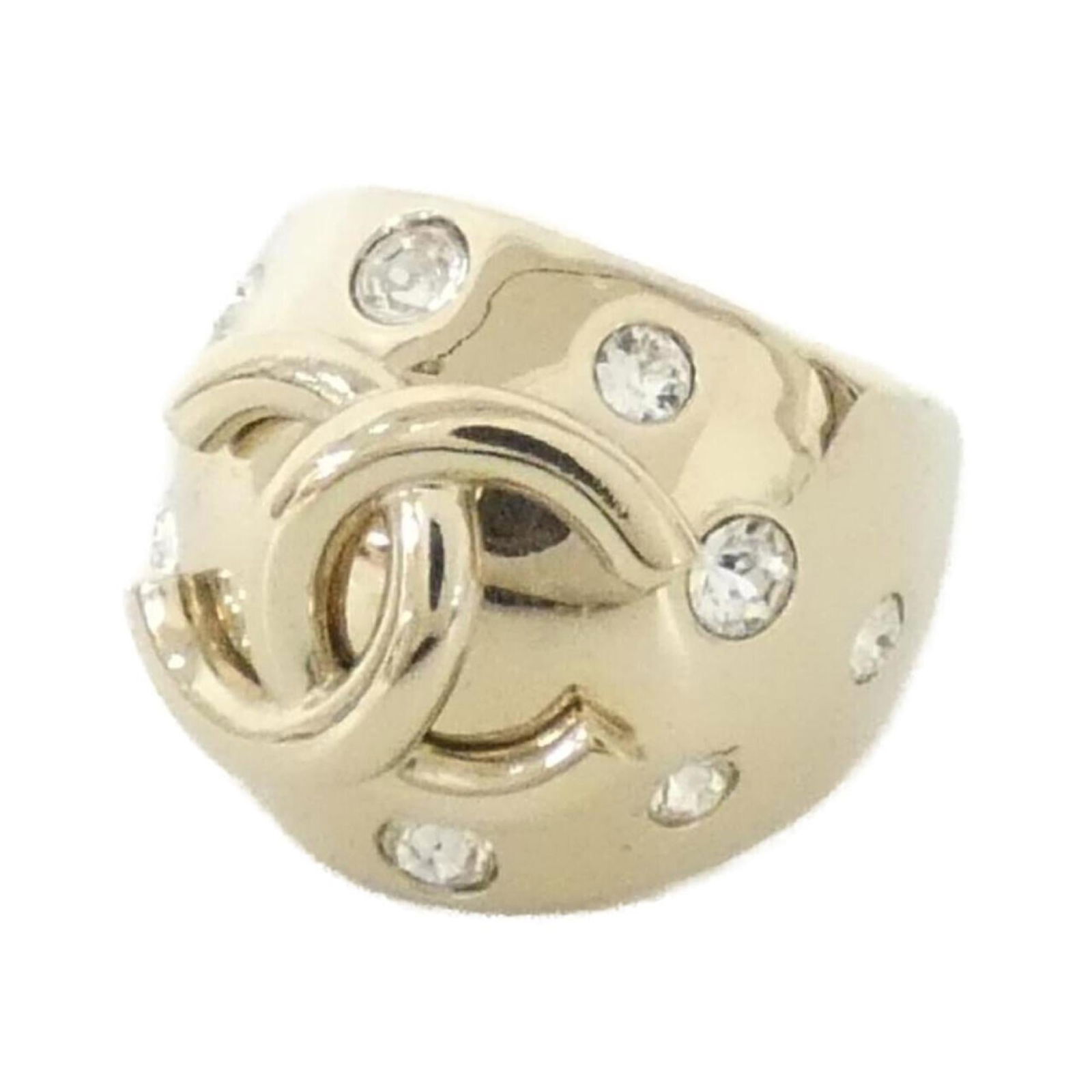 Ring Chanel Band: Ring Chanel Band This listing features Ring Chanel Band. Item specifics are provided below. Item Specifics: Brand: Chanel Type: Band Ring Gender: Women Color: Clear, Gold Us Size: 6.5 Condition: Used