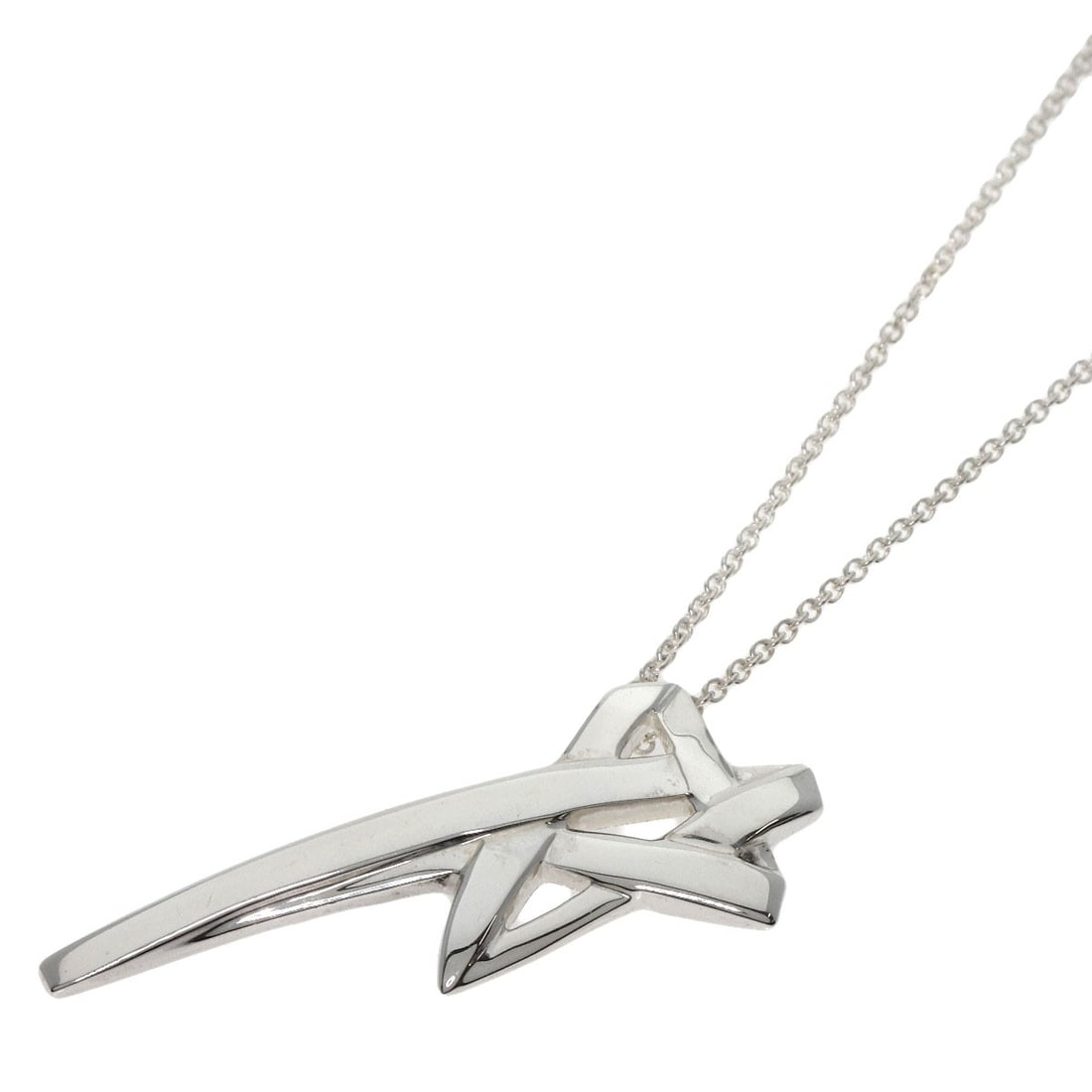 Silver TIFFANY&Co. shooting star Necklace: Silver TIFFANY&Co. shooting star Necklace This listing features Silver TIFFANY&Co. shooting star Necklace. Item specifics are provided below. Item Specifics: Brand: TIFFANY&Co. Style: Necklace Materia