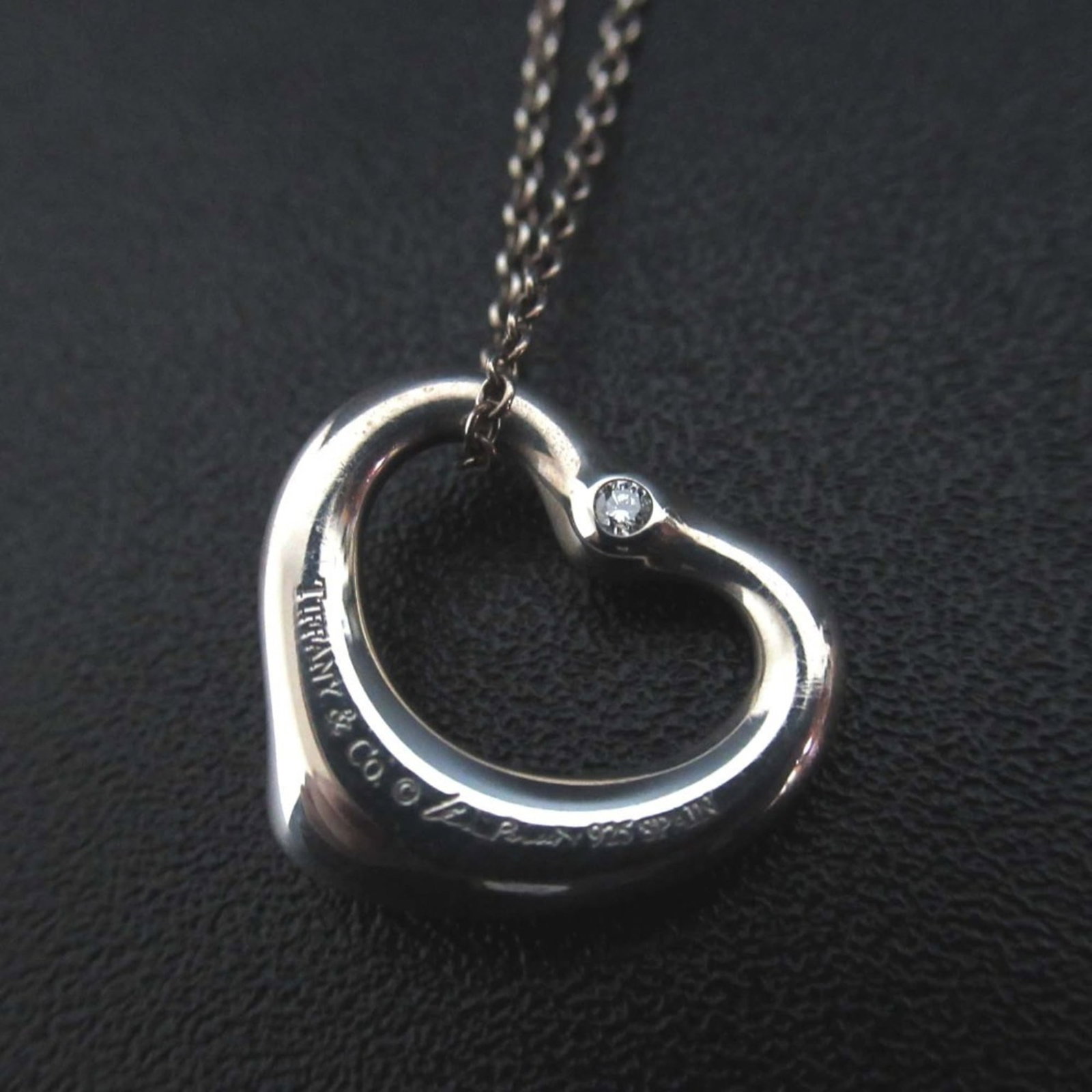 Women Tiffany & Co. Open Heart 2P Diamond Necklace Pendant in 925SV Silver for: Women Tiffany & Co. Open Heart 2P Diamond Necklace Pendant in 925SV Silver for This listing features Women Tiffany & Co. Open Heart 2P Diamond Necklace Pendant in 925SV Silver for. Item specifics are