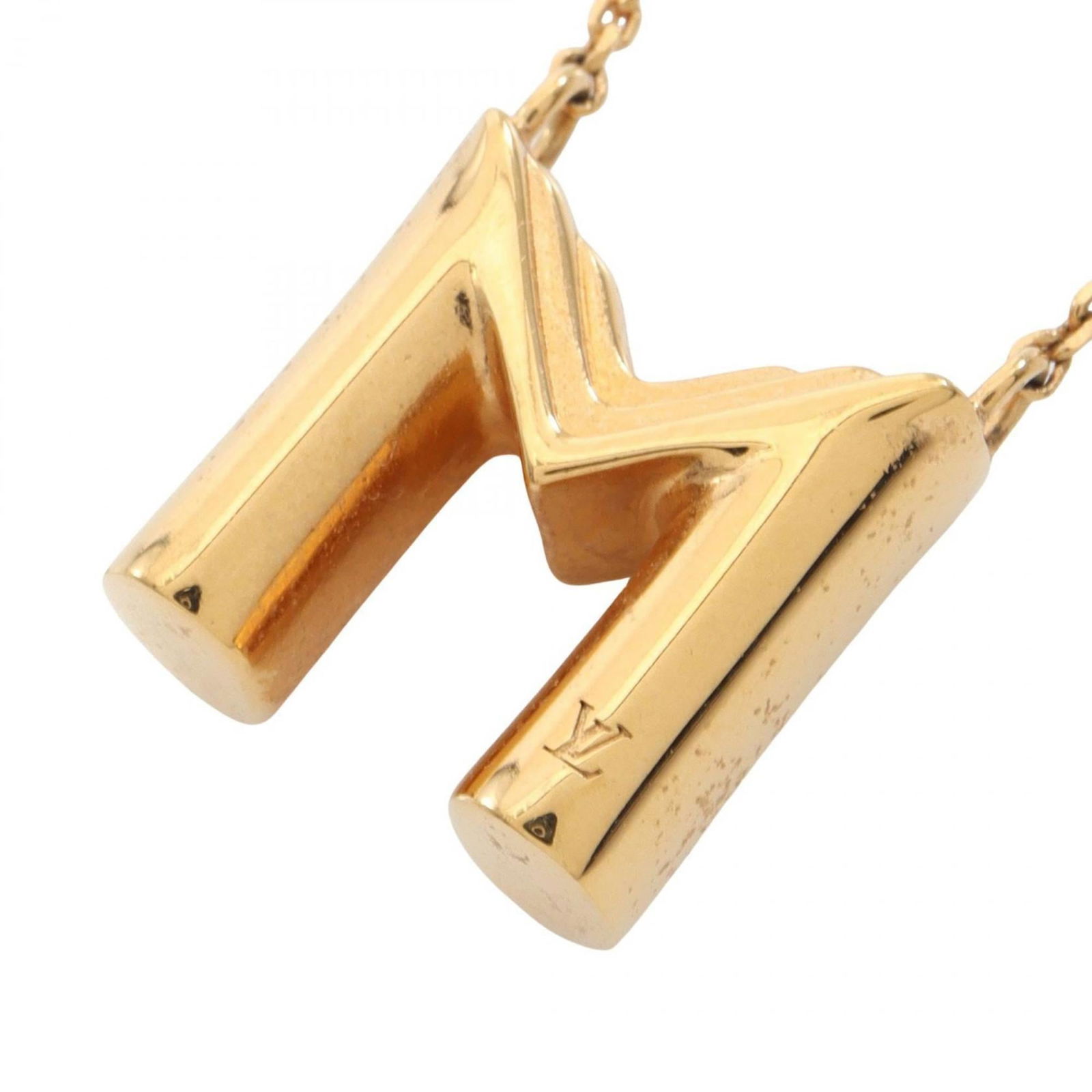 M61068 - Louis Vuitton LV&ME M Gold Initial Necklace - Plated - Women's: M61068 - Louis Vuitton LV&ME M Gold Initial Necklace - Plated - Women's This listing features M61068 - Louis Vuitton LV&ME M Gold Initial Necklace - Plated - Women's. Item specifics are provided below