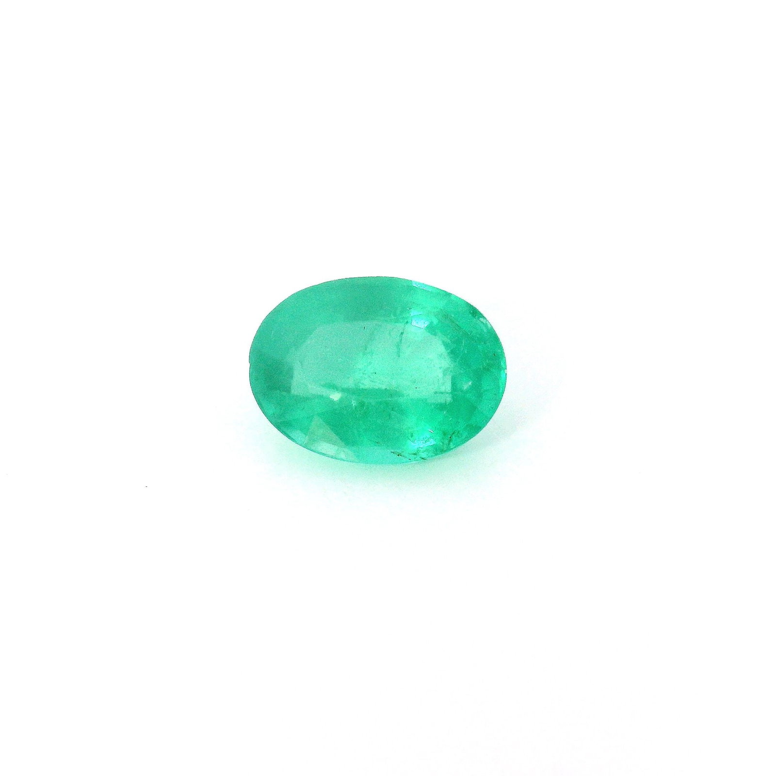 Loose Emerald Gemstone - GSI Oval 1.27ct Green SI (1 of 1)