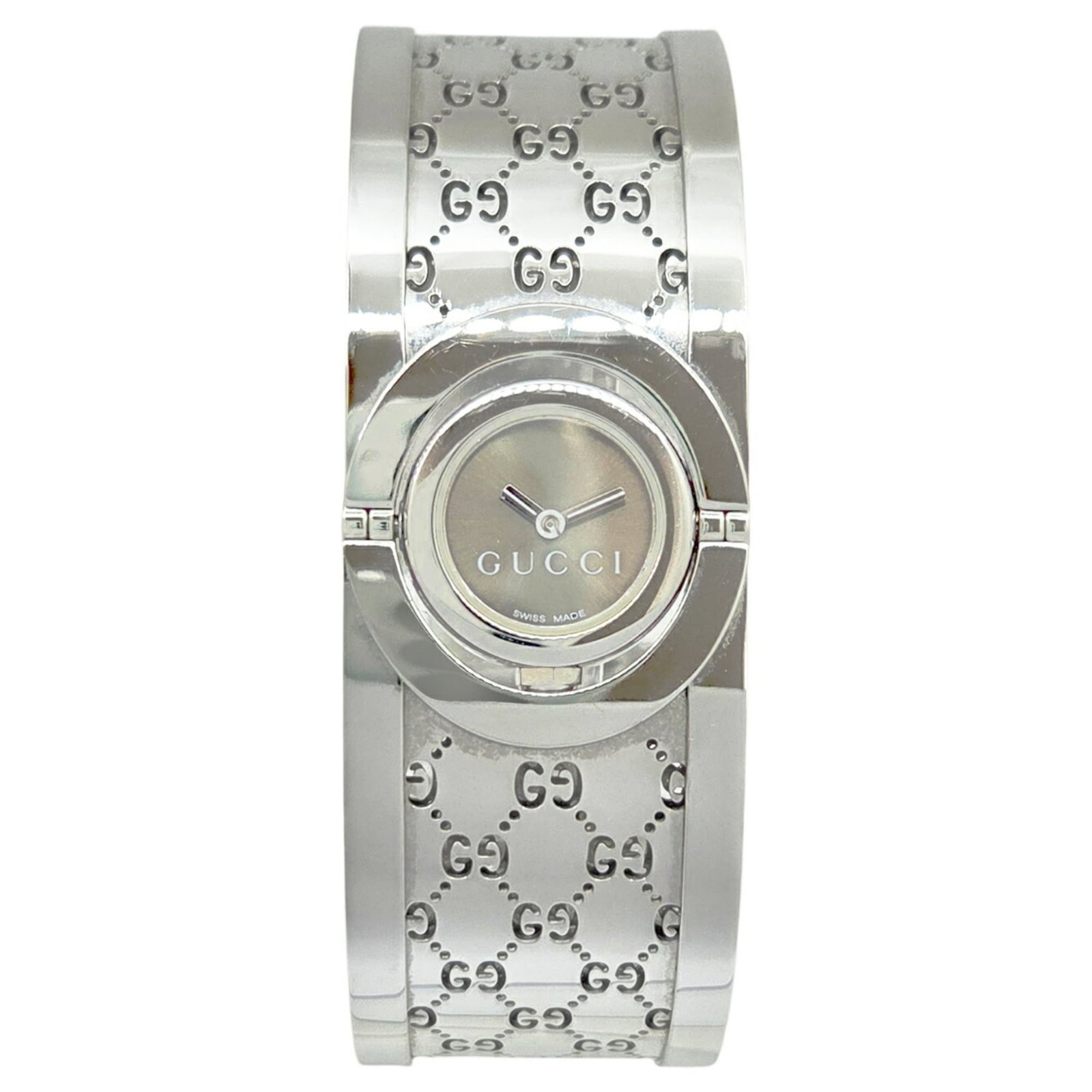 Wristwatch Gucci: Wristwatch Gucci This listing features Wristwatch Gucci. Item specifics are provided below. Item Specifics: Brand: Gucci Type: Wristwatch Gender: Women Display: Analog Material (Case): Stainless Steel