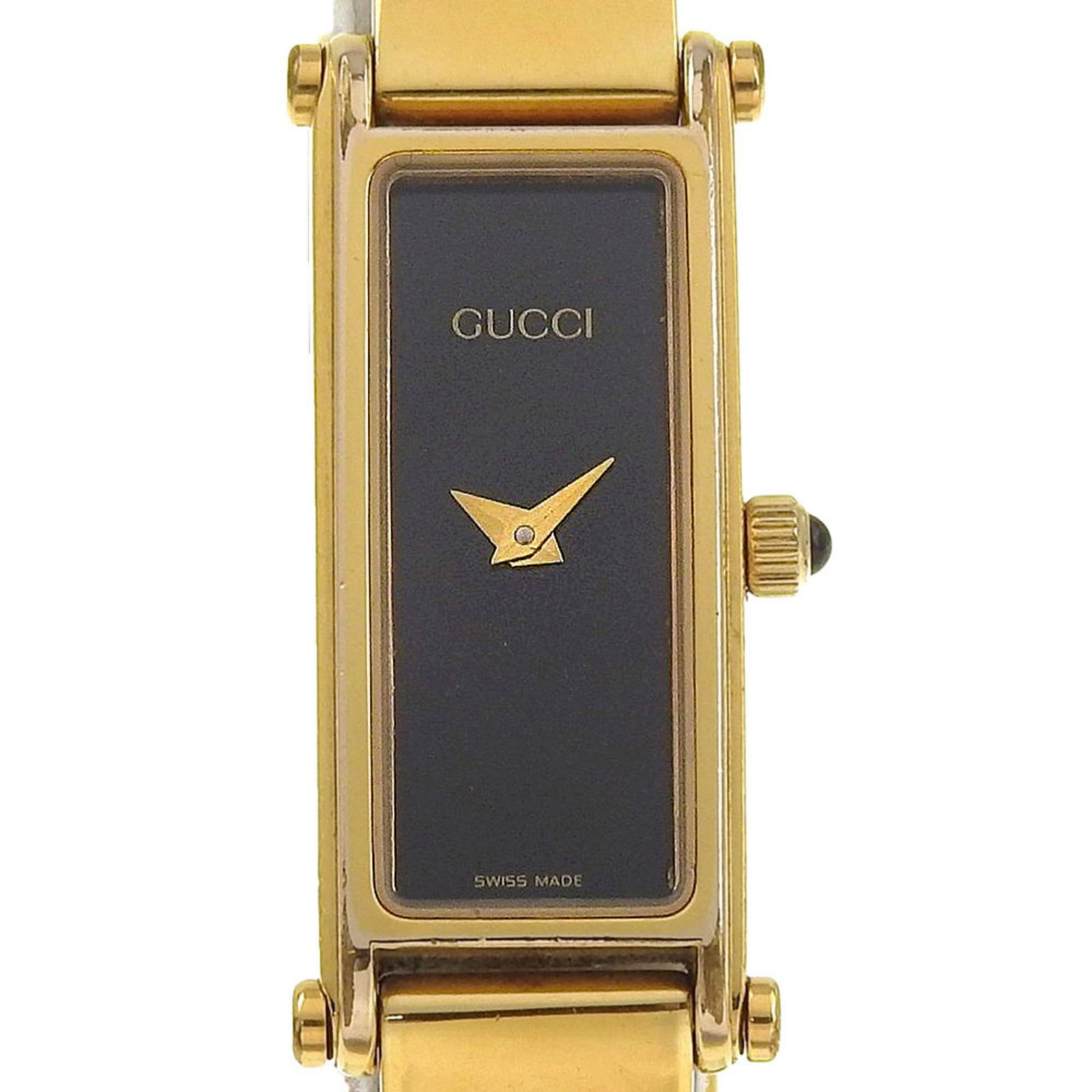 Wristwatch Gucci: Wristwatch Gucci This listing features Wristwatch Gucci. Item specifics are provided below. Item Specifics: Brand: Gucci Type: Wristwatch Gender: Women Display: Analog Material (Case): Gold Plated Mat
