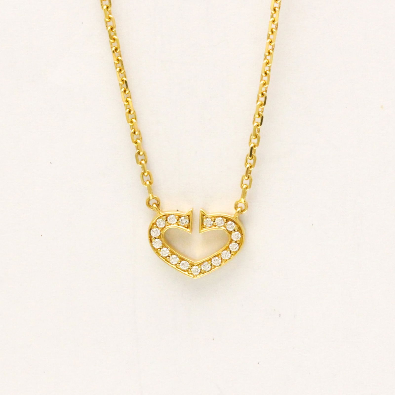 Men Fashion Pendant Necklace (Gold) - Cartier C Heart Necklace With Diamond Yellow Gold (18K): Men Fashion Pendant Necklace (Gold) - Cartier C Heart Necklace With Diamond Yellow Gold (18K) Diamond Women This listing features Men Fashion Pendant Necklace (Gold) - Cartier C Heart Necklace With Di