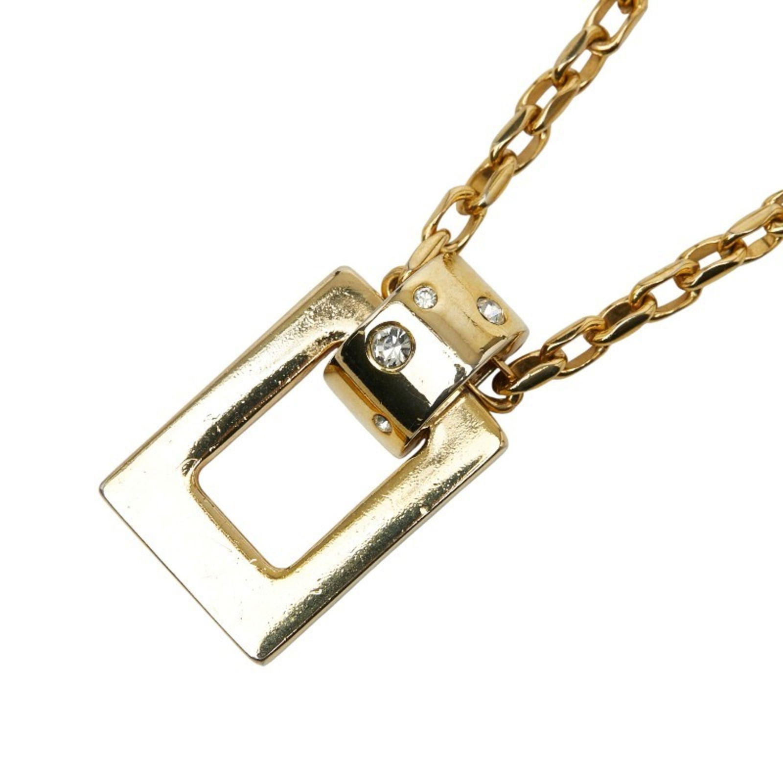 LAURENT Yves Saint Laurent Saint Laurent Square Necklace Gold Plated Rhinestone Men's SAINT: LAURENT Yves Saint Laurent Saint Laurent Square Necklace Gold Plated Rhinestone Men's SAINT This listing features LAURENT Yves Saint Laurent Saint Laurent Square Necklace Gold Plated Rhinestone Men's