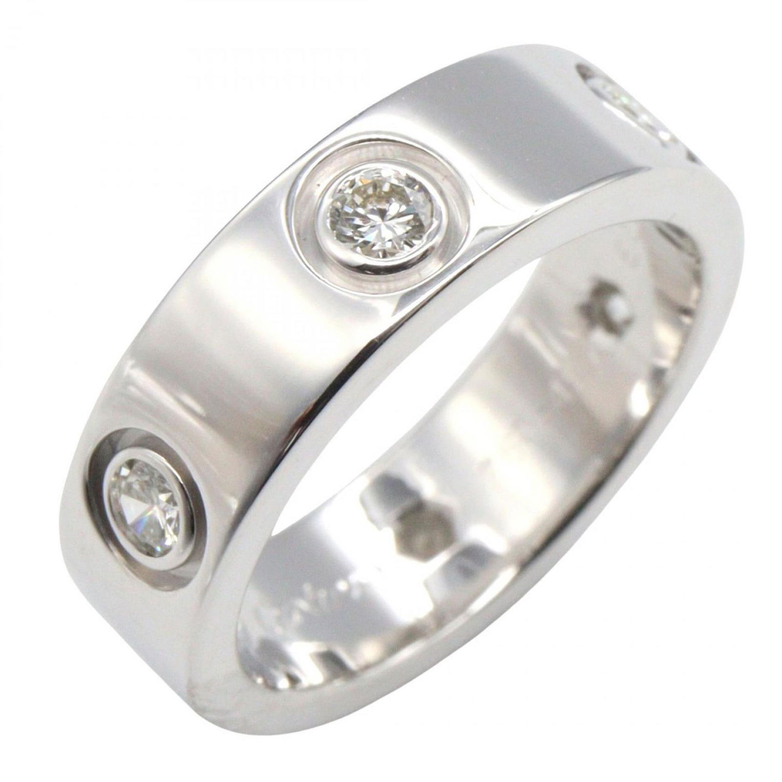 (18K) Cartier Band Ring White Gold: (18K) Cartier Band Ring White Gold This listing features (18K) Cartier Band Ring White Gold. Item specifics are provided below. Item Specifics: Brand: Cartier Type: Band Ring Gender: Women Color: Whit