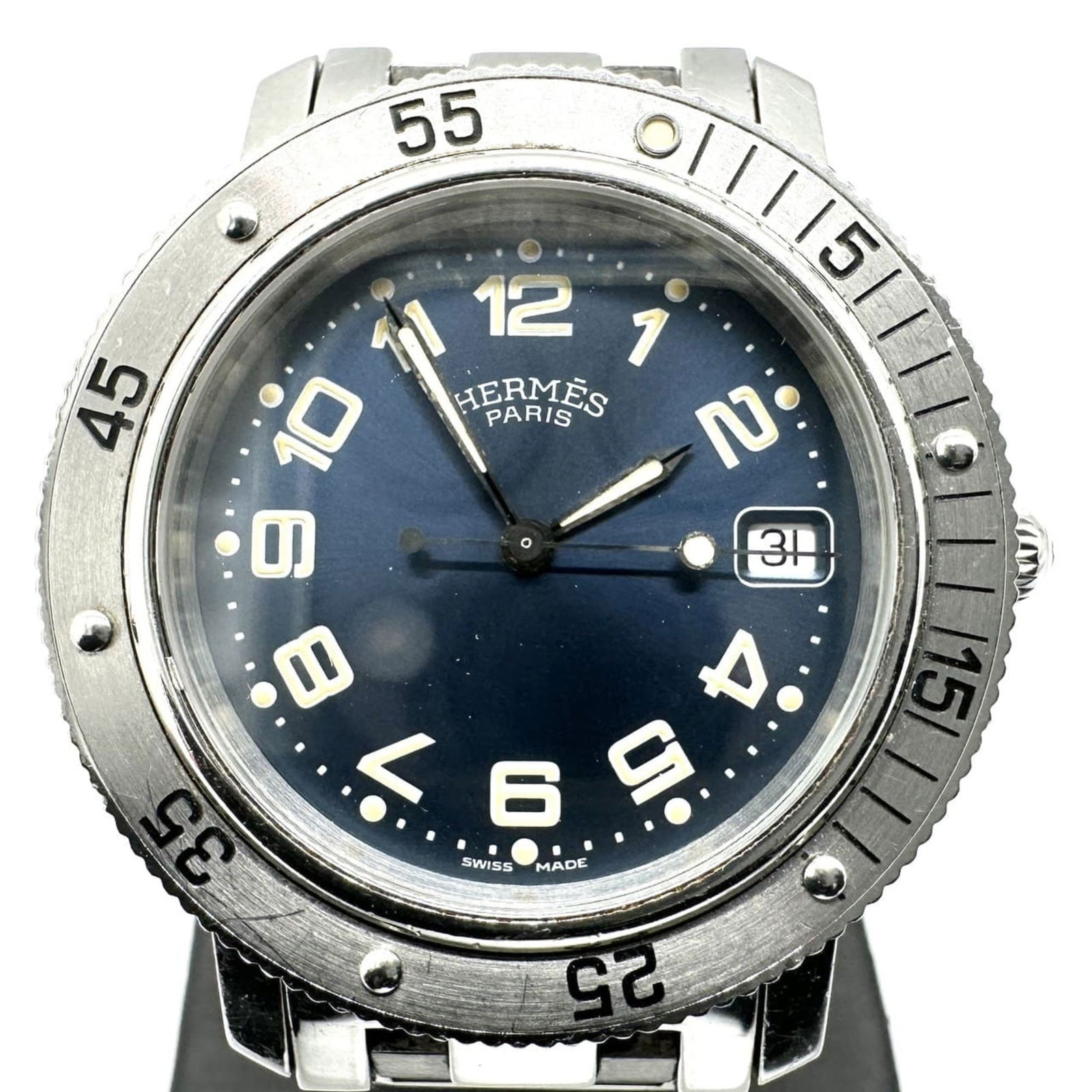 Wristwatch Hermes: Wristwatch Hermes This listing features Wristwatch Hermes. Item specifics are provided below. Item Specifics: Brand: Hermes Type: Wristwatch Gender: Men Material (Case): Stainless Steel Material (Band