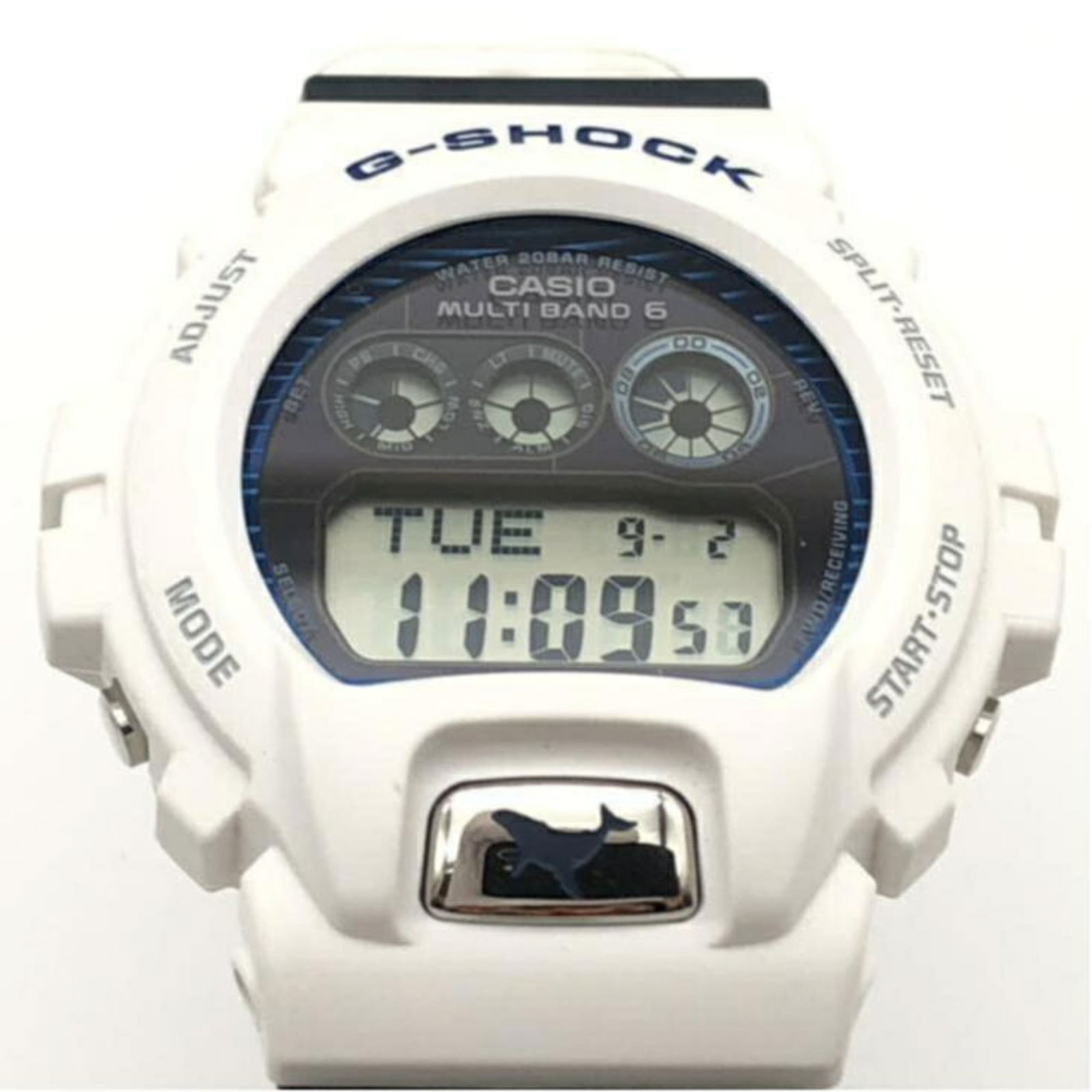 Wristwatch Casio: Wristwatch Casio This listing features Wristwatch Casio. Item specifics are provided below. Item Specifics: Brand: Casio Type: Wristwatch Gender: Men Display: Digital Color: Navy, White Wrist Size: 14