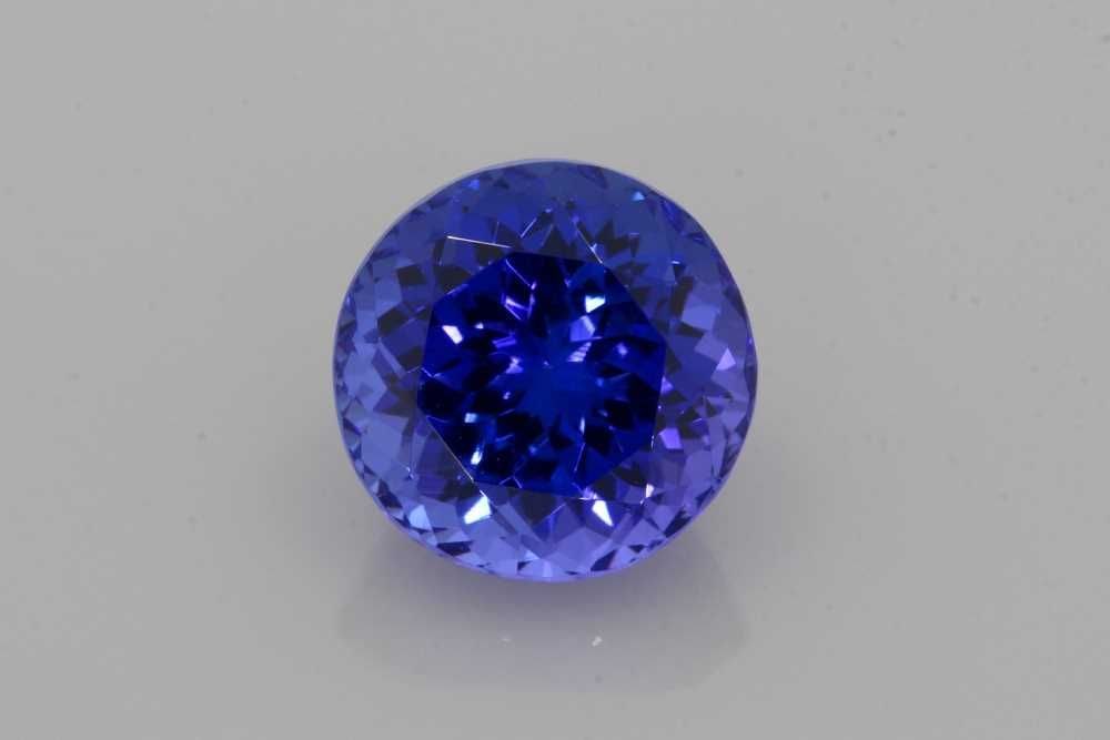 Loose Tanzanite Gemstone - Round 3.84ct Blue EC (1 of 1)