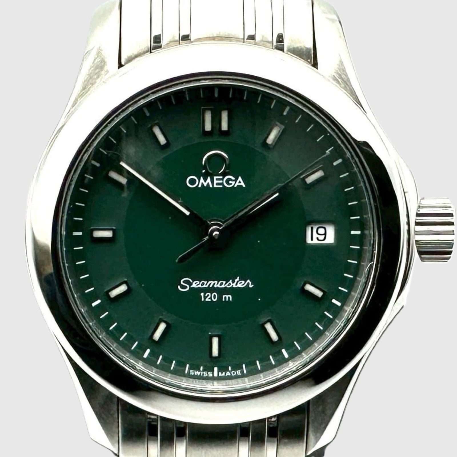 Wristwatch Omega: Wristwatch Omega This listing features Wristwatch Omega. Item specifics are provided below. Item Specifics: Brand: Omega Type: Wristwatch Gender: Women Display: Analog Material (Case): Stainless Steel