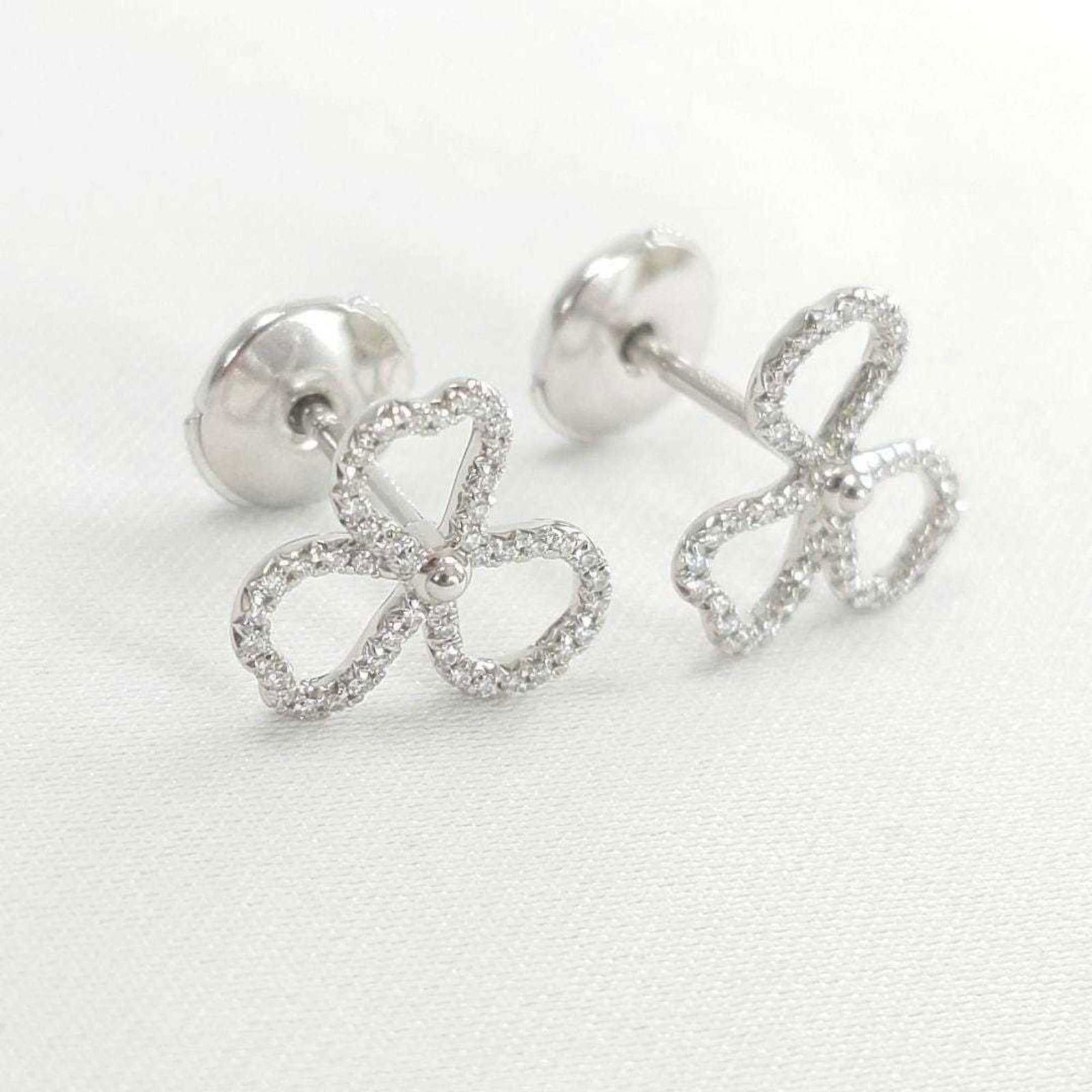 Platinum Tiffany Stud Earrings - 4