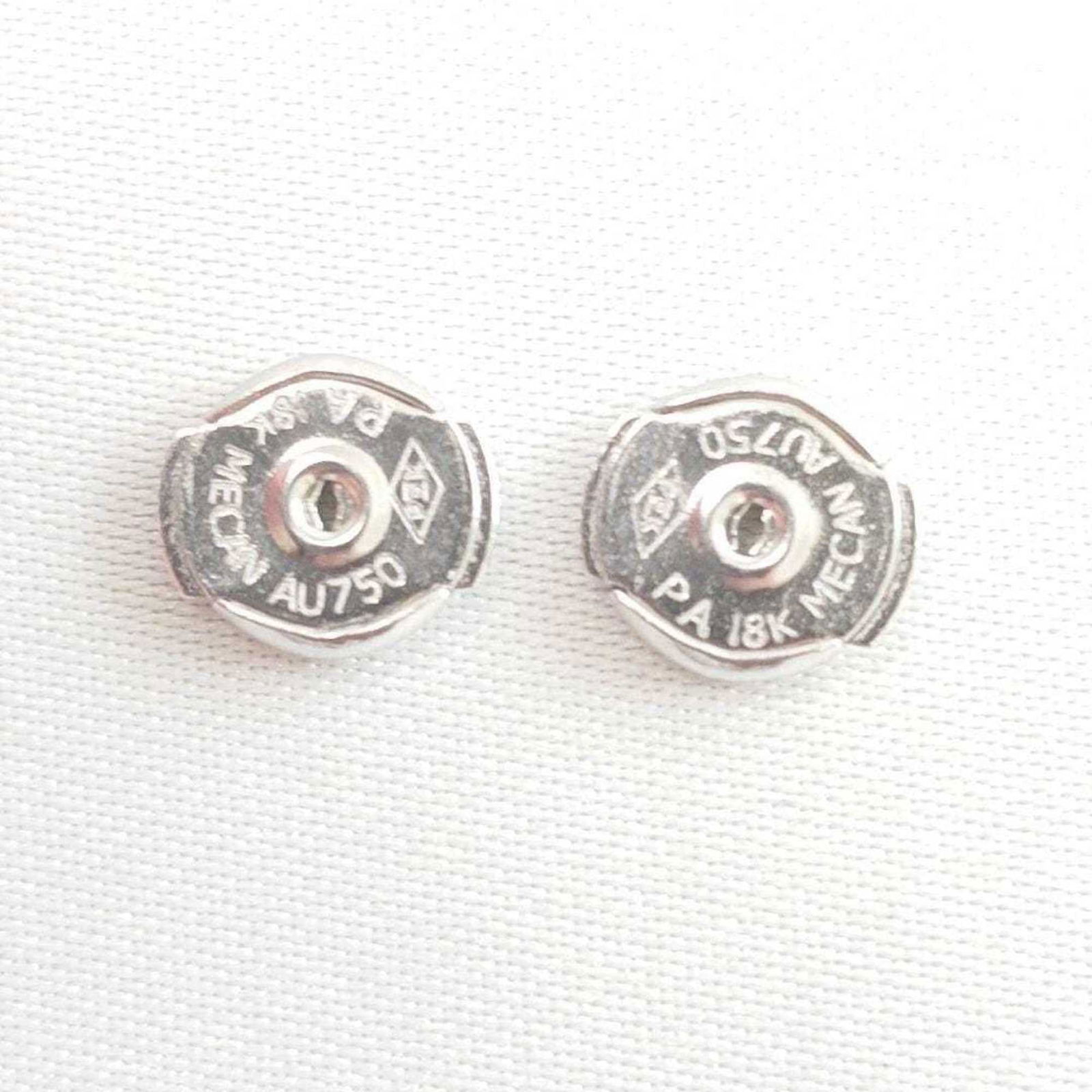 Platinum Tiffany Stud Earrings - 8
