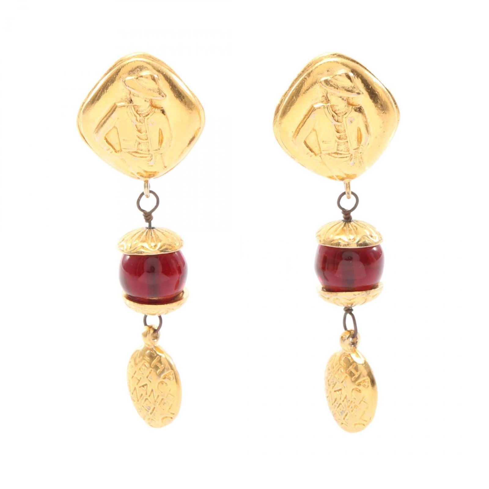 Gold Plating - Chanel Clip Earrings Glass: Gold Plating - Chanel Clip Earrings Glass This listing features Gold Plating - Chanel Clip Earrings Glass. Item specifics are provided below. Item Specifics: Brand: Chanel Type: Clip Earrings Gender: