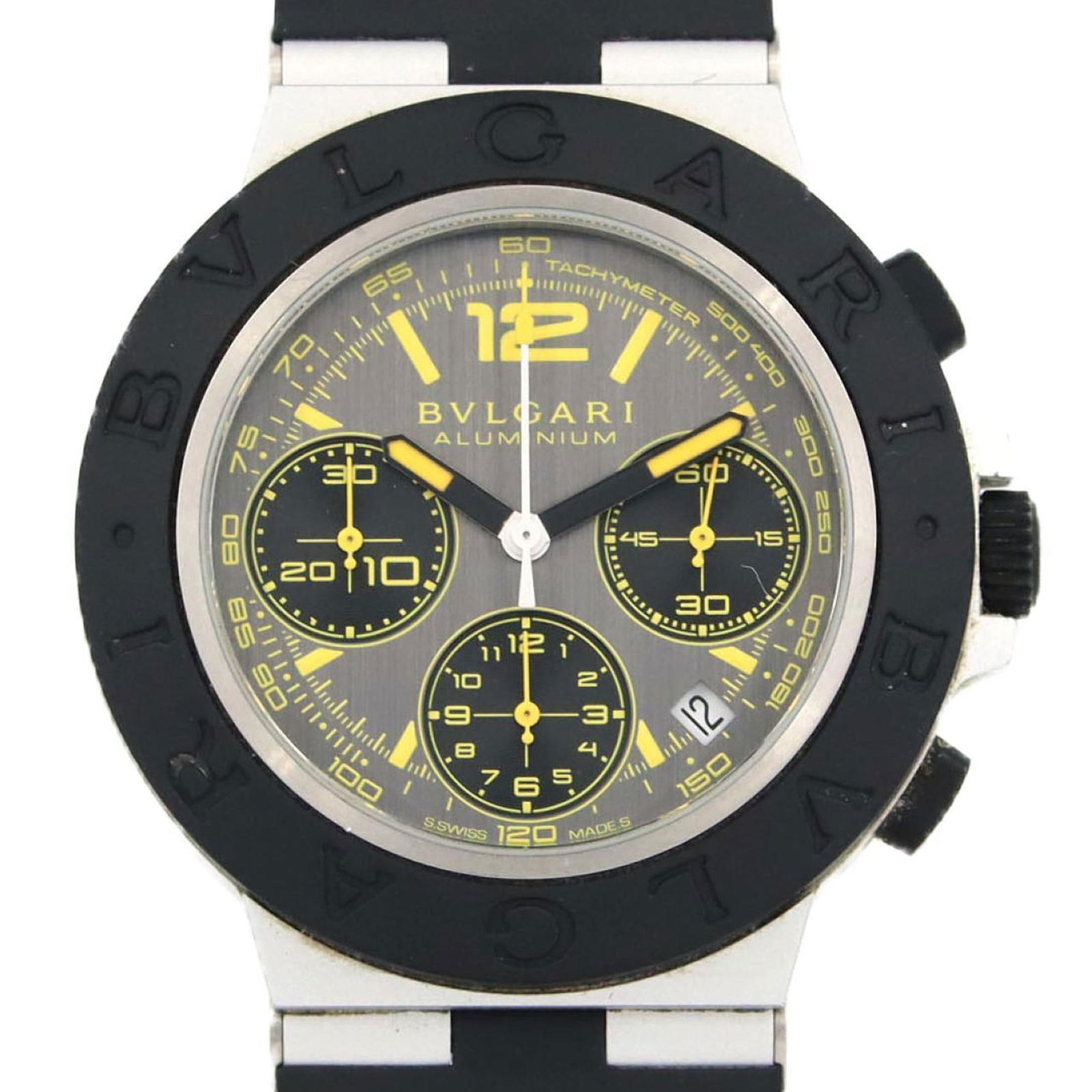 Wristwatch Bvlgari: Wristwatch Bvlgari This listing features Wristwatch Bvlgari. Item specifics are provided below. Item Specifics: Brand: Bvlgari Type: Wristwatch Gender: Men Material (Case): Aluminum Material (Band): A