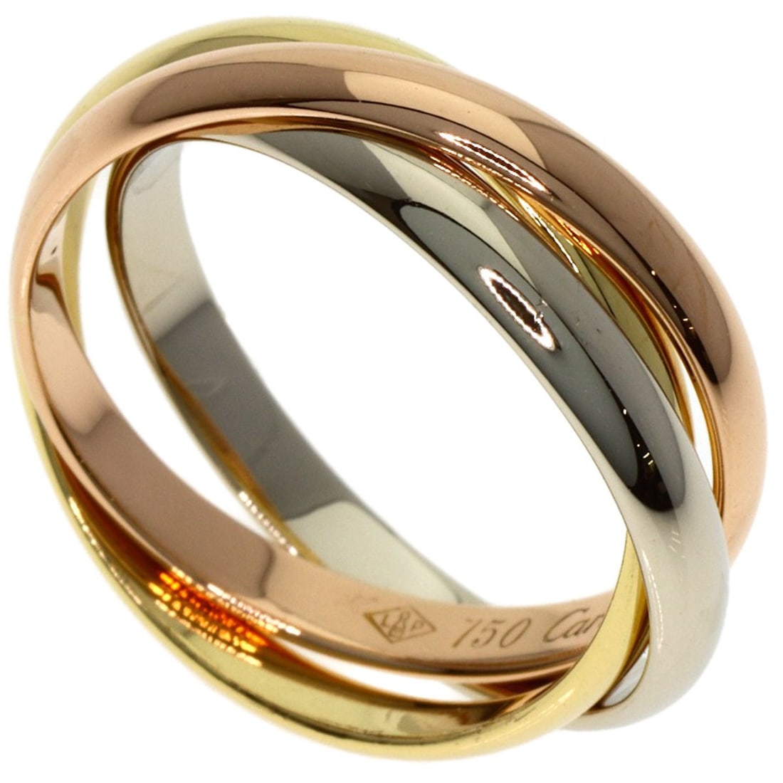 Gold CARTIER Trinity XS #48 Ring K18 Yellow Gold K18 White: Gold CARTIER Trinity XS #48 Ring K18 Yellow Gold K18 White This listing features Gold CARTIER Trinity XS #48 Ring K18 Yellow Gold K18 White. Item specifics are provided below. Item Specifics: Brand: C